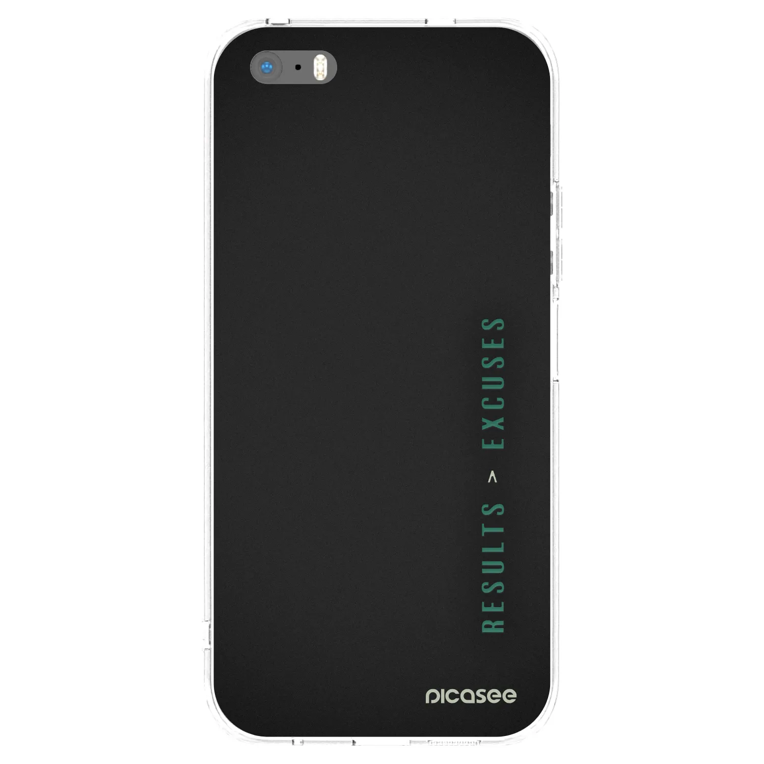 Picasee silikonska prozirna maskica za Apple iPhone 5/5S/SE - Results x Excuses