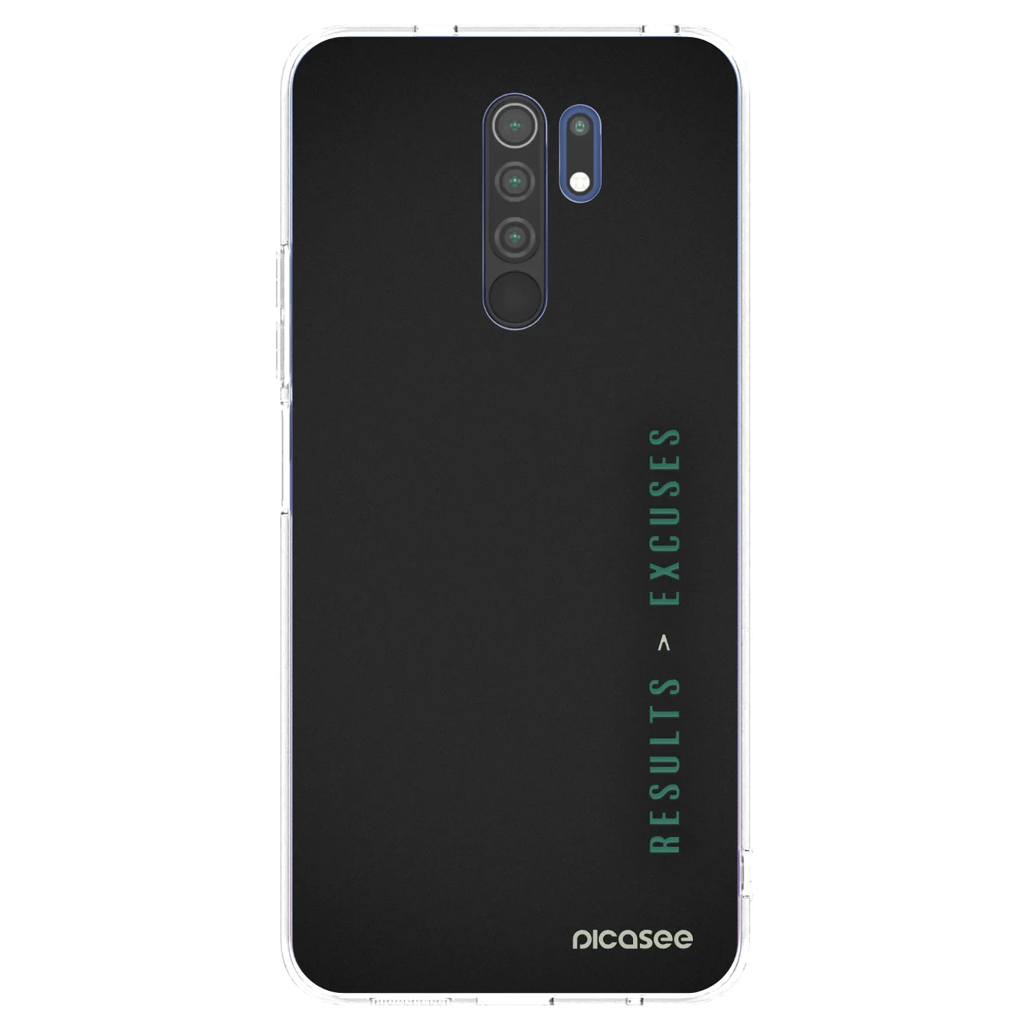 Picasee silikonska prozirna maskica za Xiaomi Redmi 9 - Results x Excuses