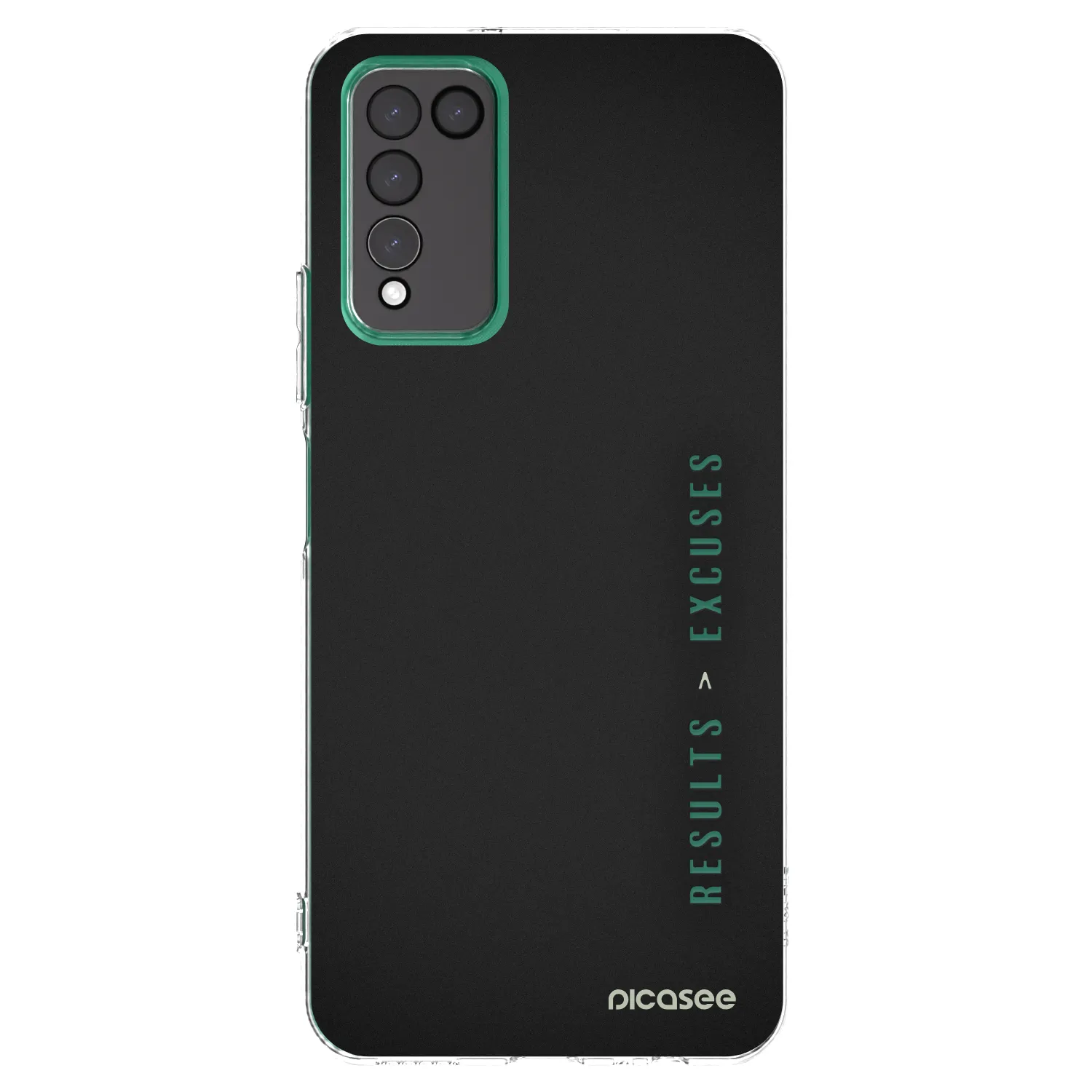 Picasee silikonska prozirna maskica za Honor 10X Lite - Results x Excuses