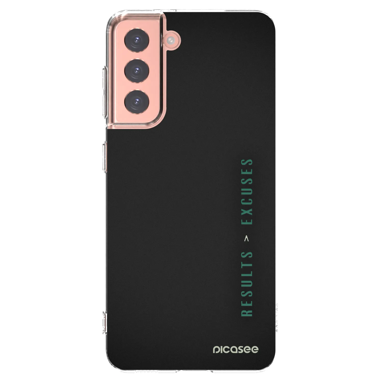 Picasee silikonska prozirna maskica za Samsung Galaxy S21 5G G991B - Results x Excuses