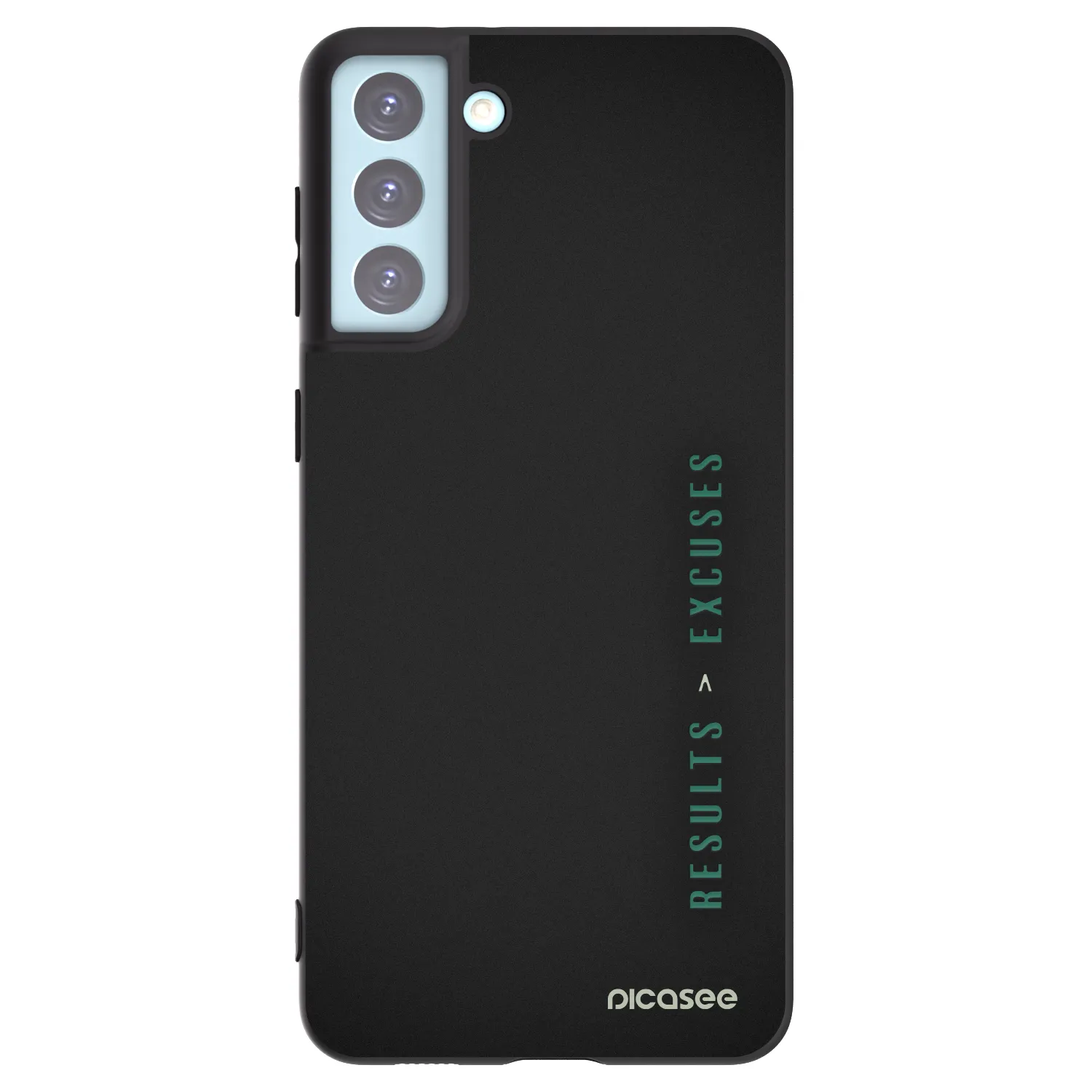 Picasee crna silikonska maskica za Samsung Galaxy S21+ 5G G996F - Results x Excuses