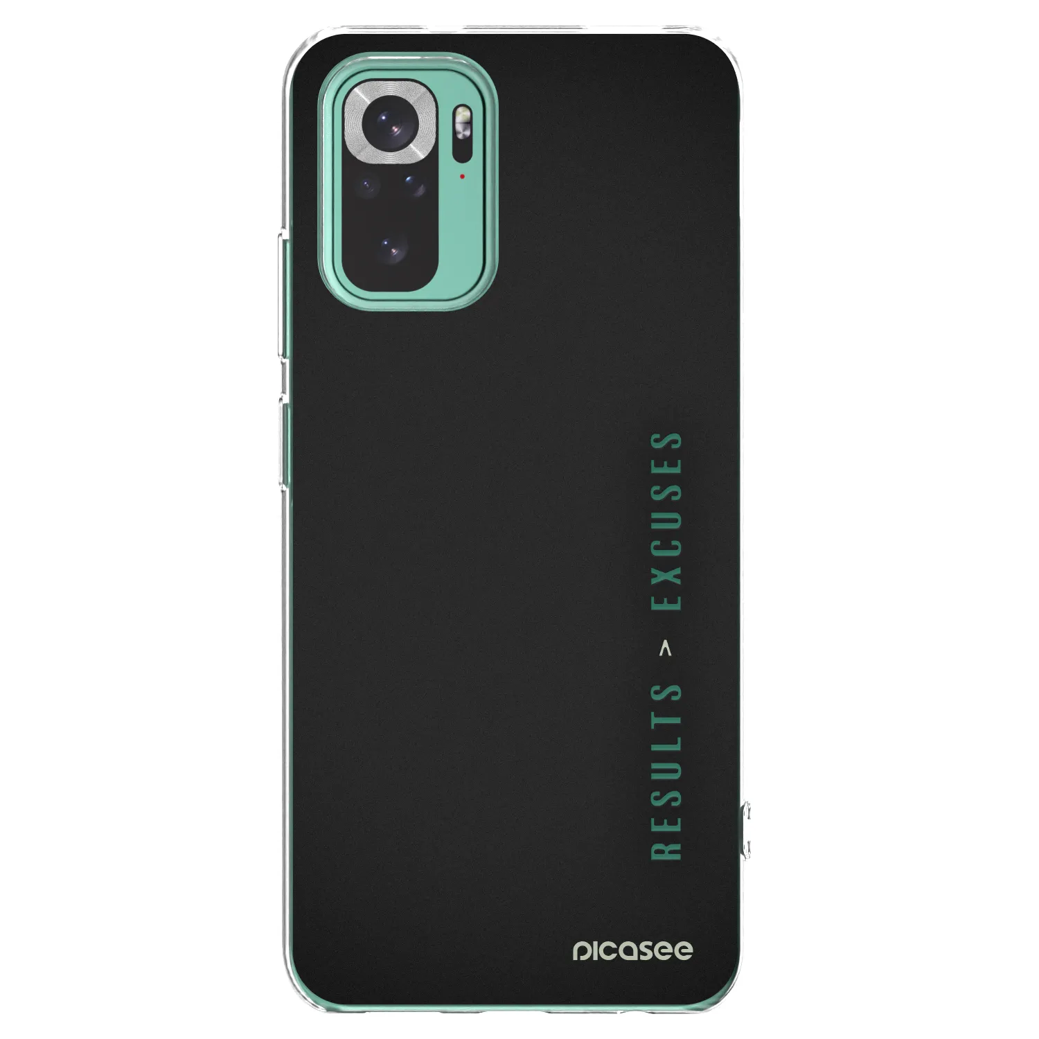 Picasee silikonska prozirna maskica za Xiaomi Redmi Note 10 Pro - Results x Excuses