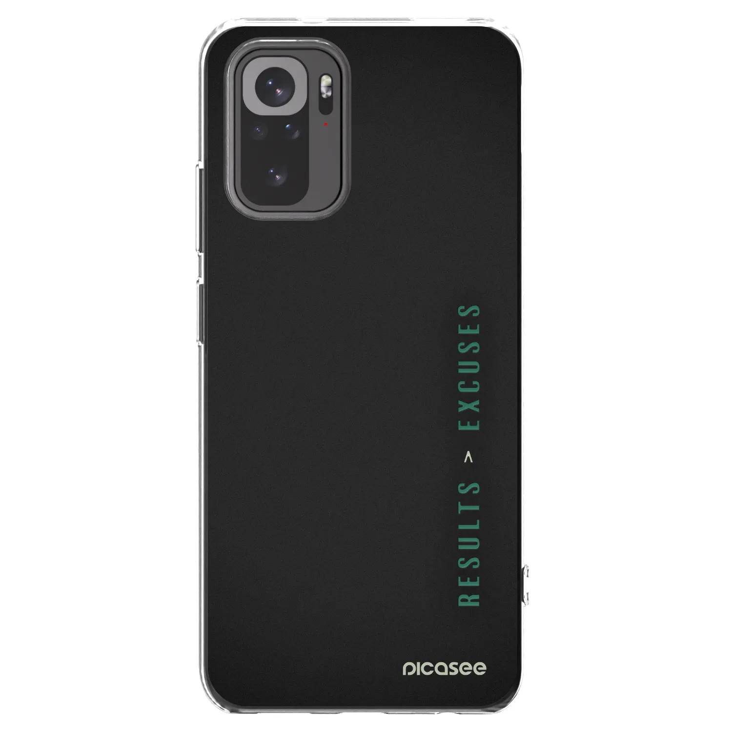 Picasee silikonska prozirna maskica za Xiaomi Redmi Note 10S - Results x Excuses