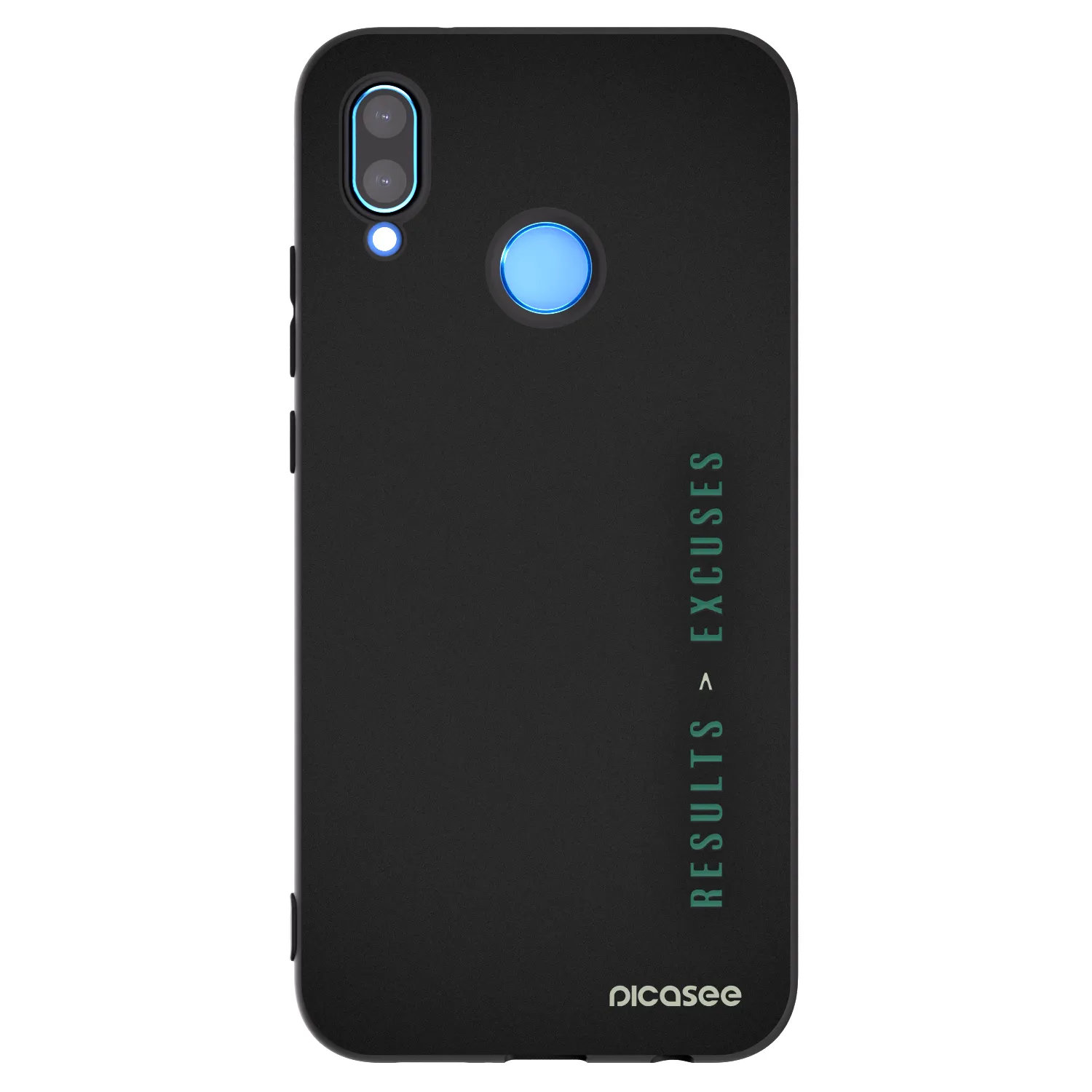 Picasee crna silikonska maskica za Huawei P20 Lite - Results x Excuses