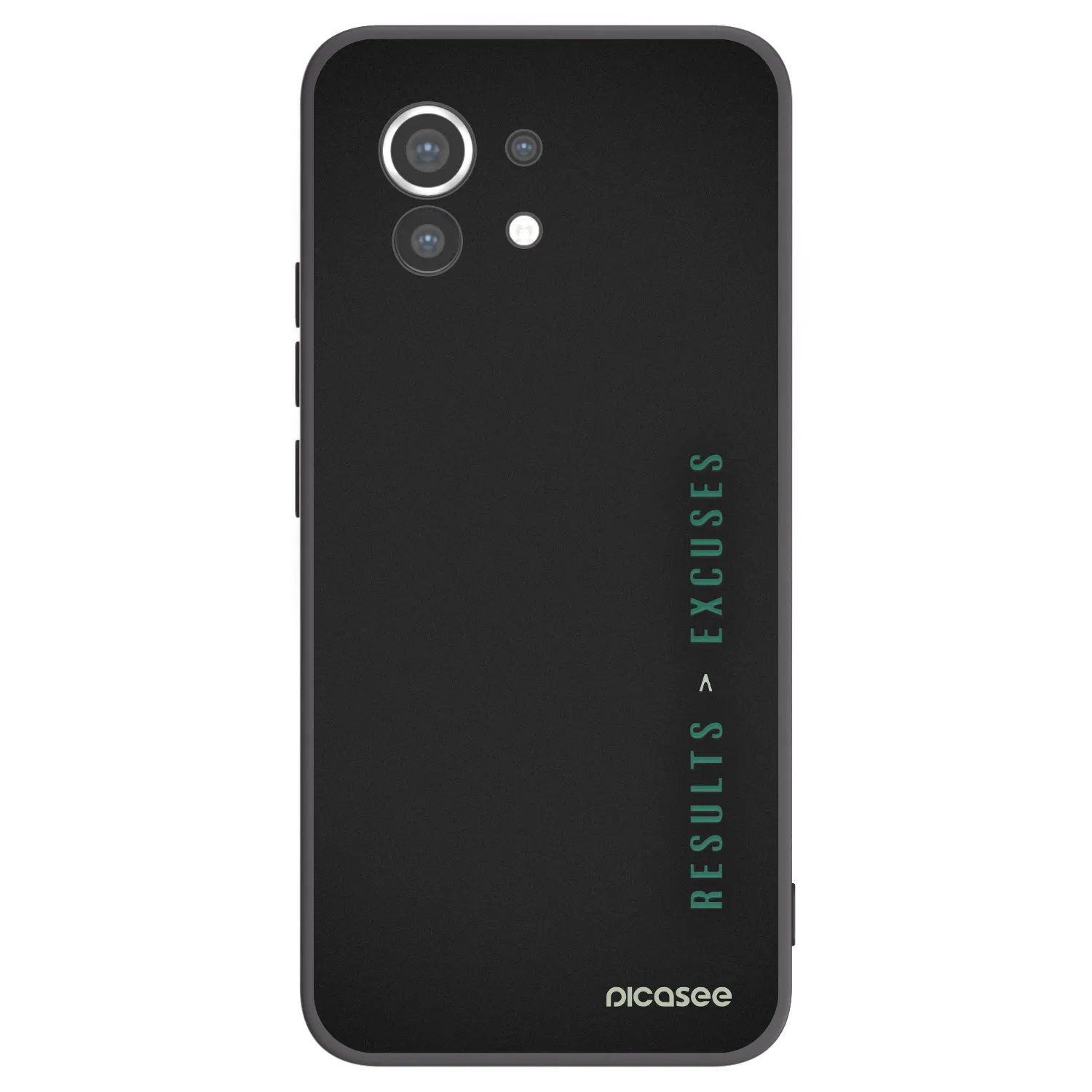 Picasee crna silikonska maskica za Xiaomi Mi 11 - Results x Excuses