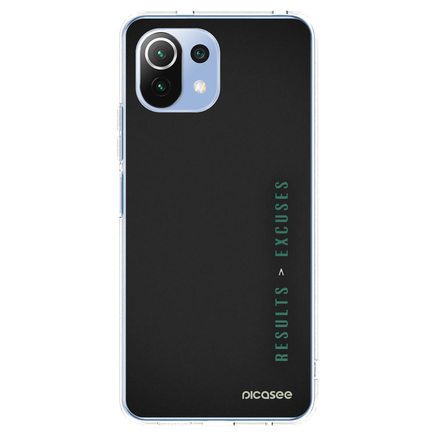 Picasee silikonska prozirna maskica za Xiaomi Mi 11 Lite - Results x Excuses