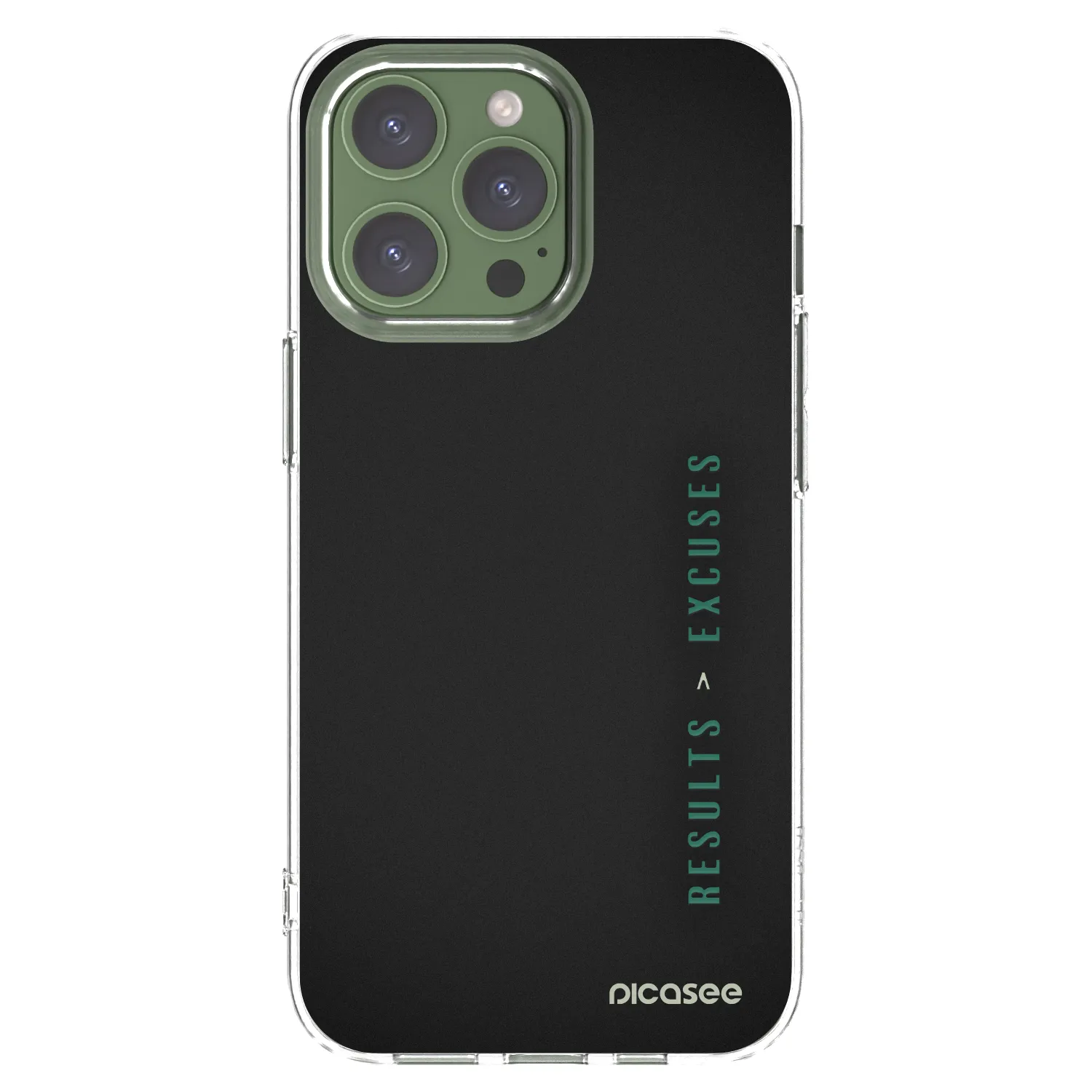 Picasee silikonska prozirna maskica za Apple iPhone 13 Pro - Results x Excuses