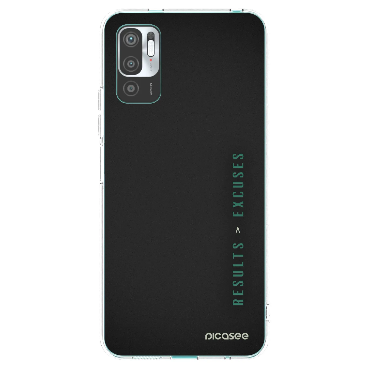 Picasee silikonska prozirna maskica za Xiaomi Redmi Note 10 5G - Results x Excuses