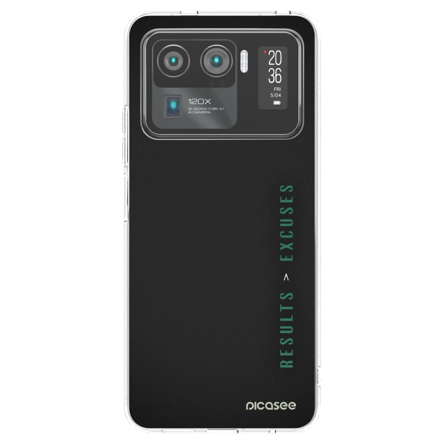Picasee silikonska prozirna maskica za Xiaomi Mi 11 Ultra - Results x Excuses