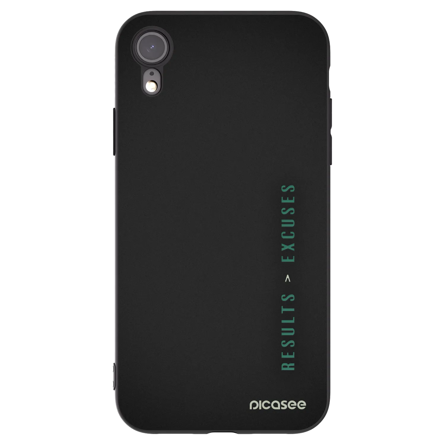 Picasee crna silikonska maskica za Apple iPhone 6 Plus/6S Plus - Results x Excuses