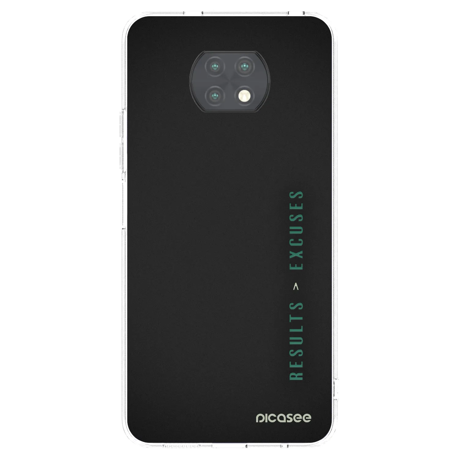 Picasee silikonska prozirna maskica za Xiaomi Redmi Note 9T - Results x Excuses