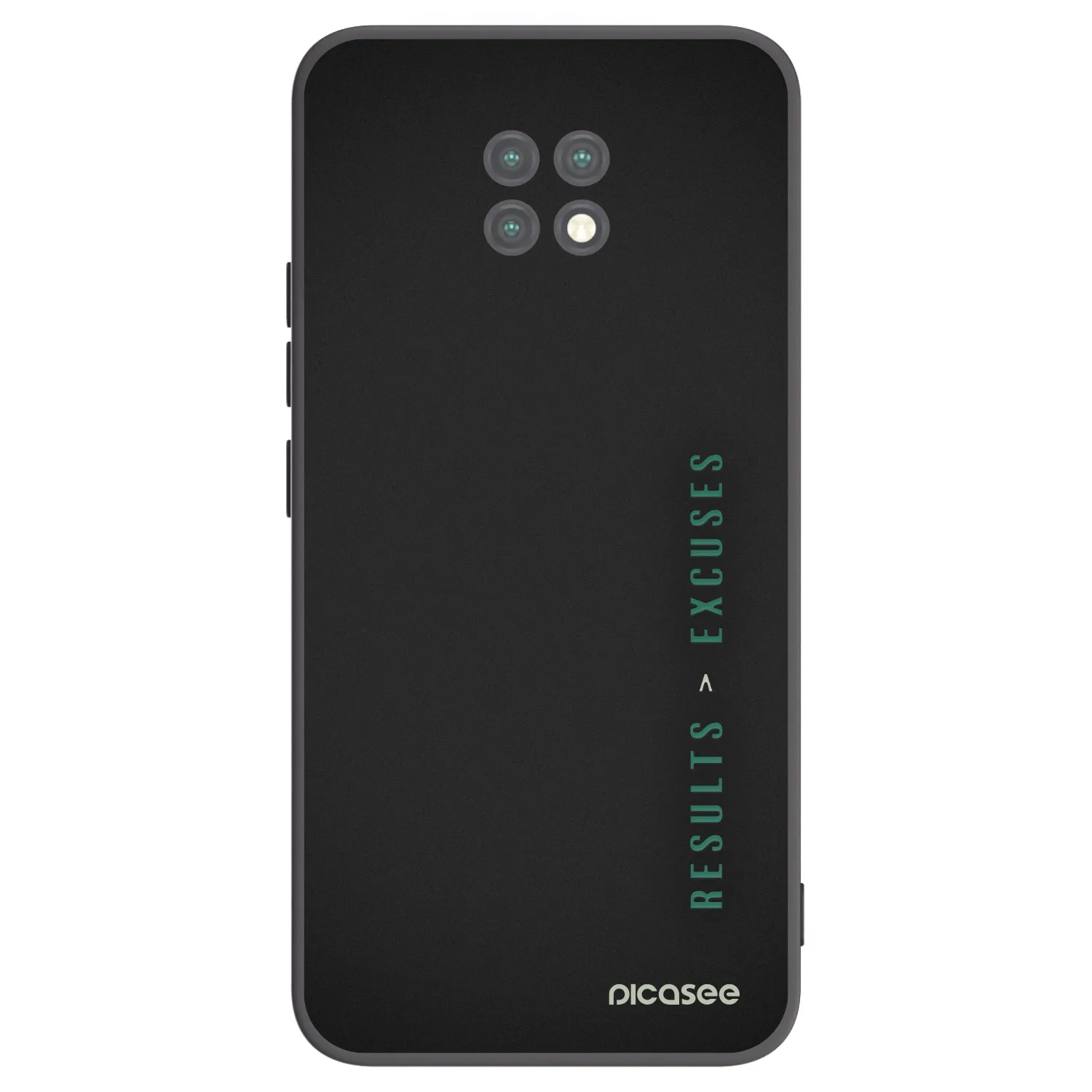 Picasee crna silikonska maskica za Xiaomi Redmi Note 9T - Results x Excuses