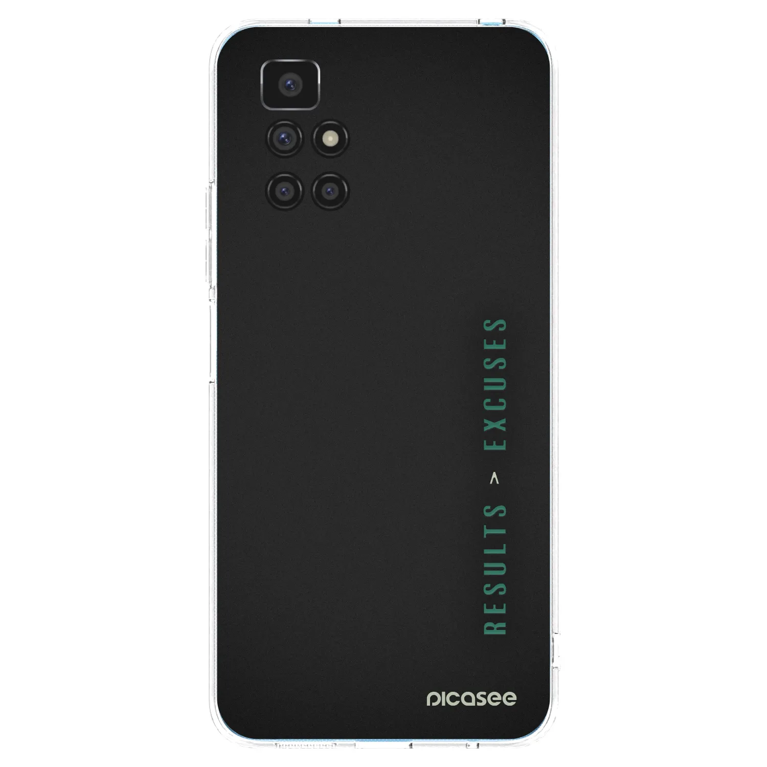 Picasee silikonska prozirna maskica za Xiaomi Redmi 10 - Results x Excuses