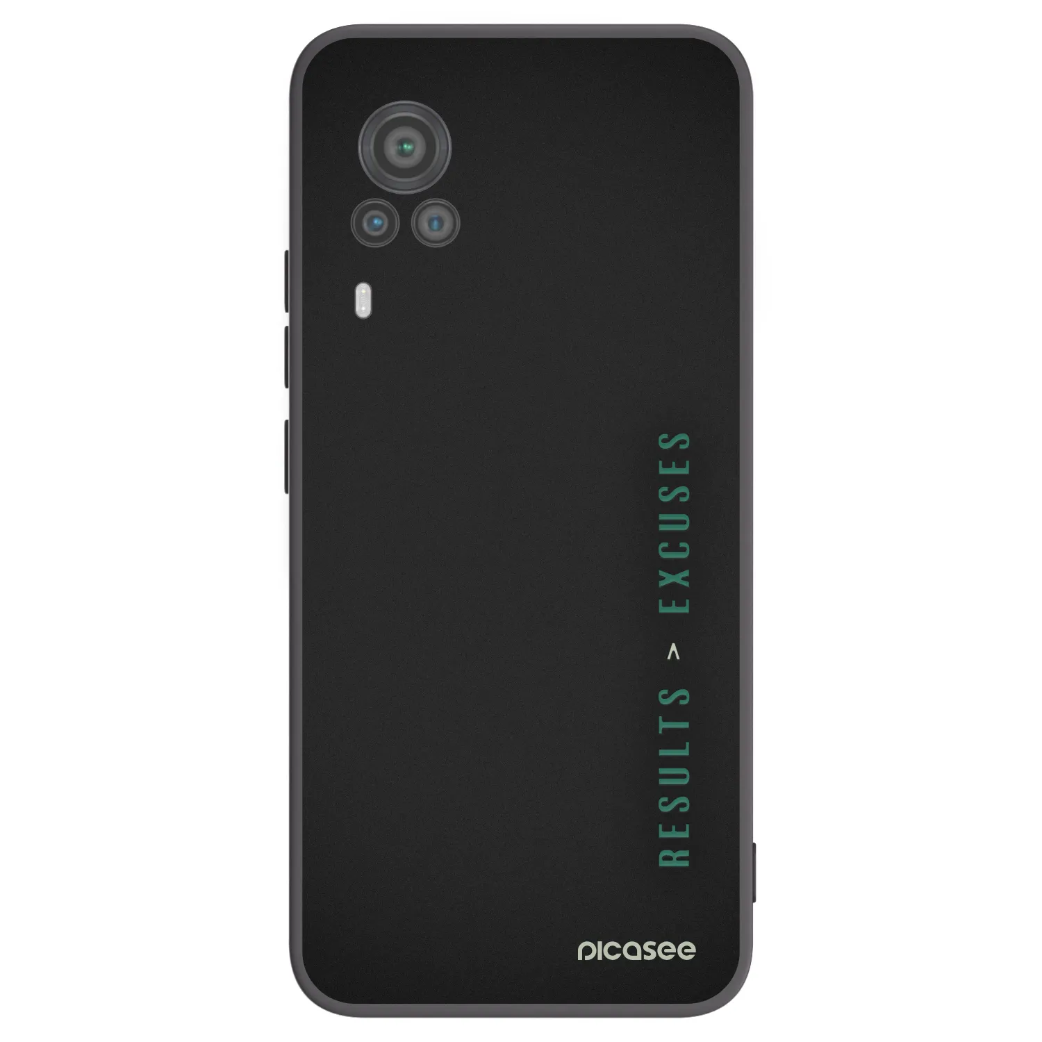 Picasee crna silikonska maskica za Vivo X60 Pro 5G - Results x Excuses