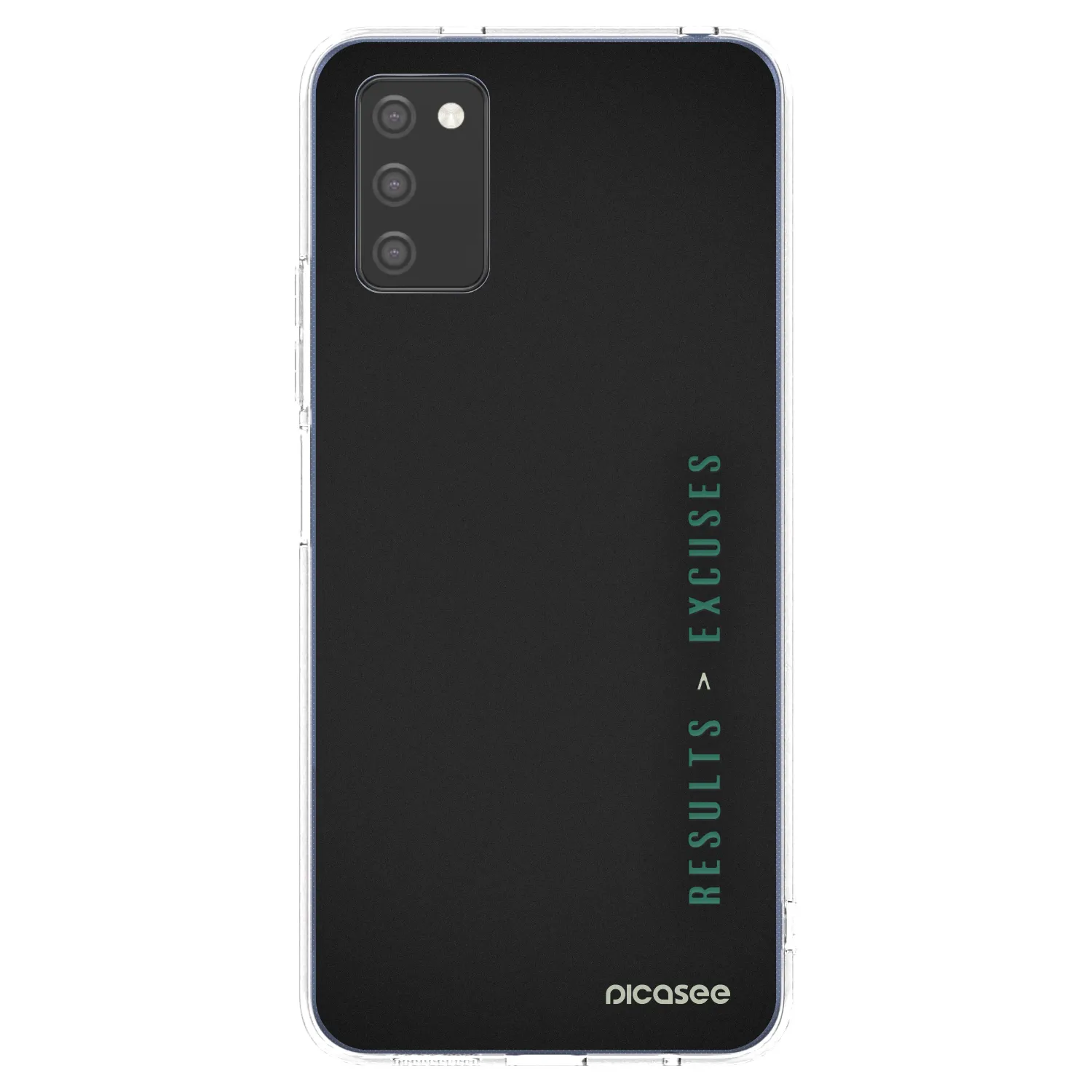 Picasee silikonska prozirna maskica za Samsung Galaxy A03s A037G - Results x Excuses