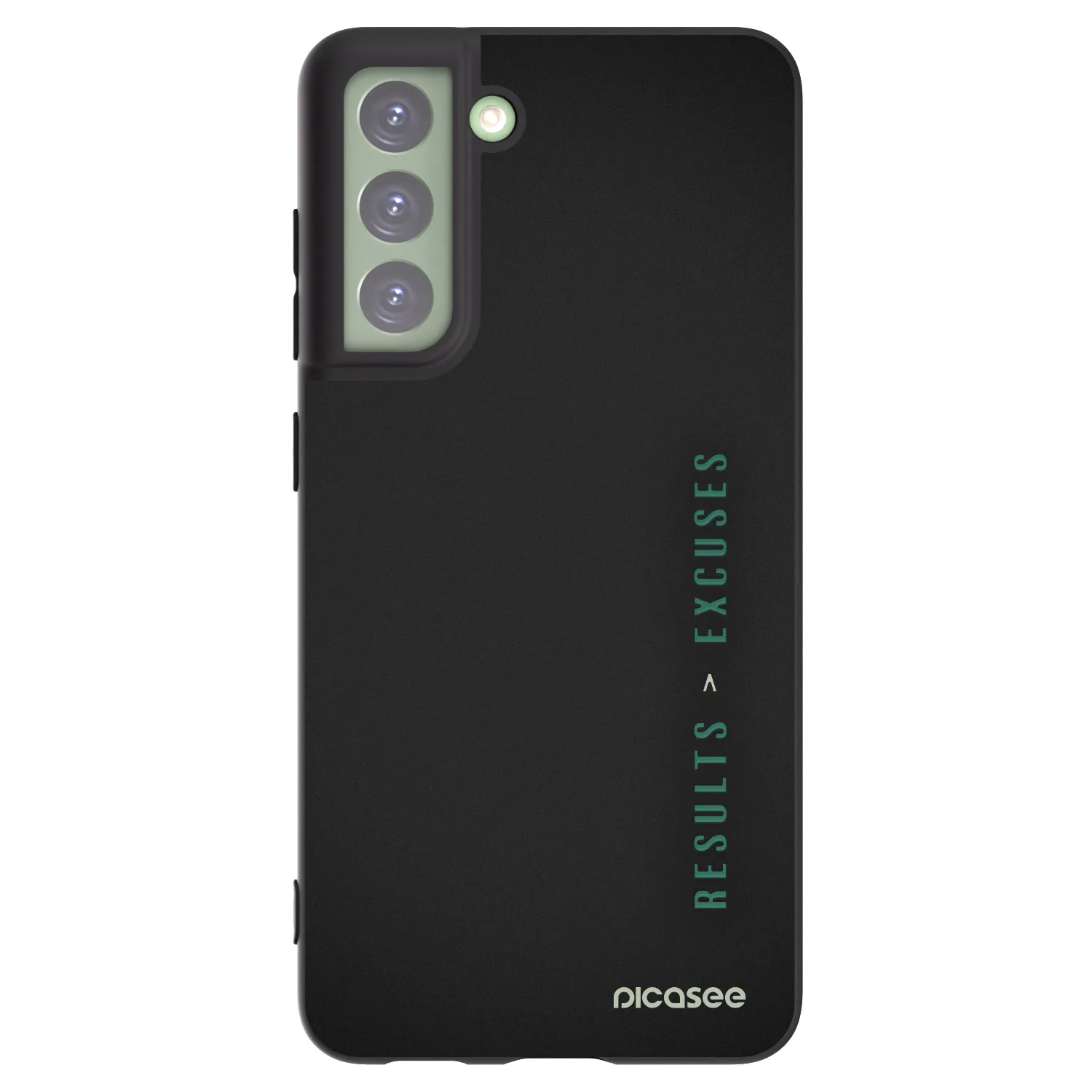 Picasee crna silikonska maskica za Samsung Galaxy S21 FE 5G - Results x Excuses
