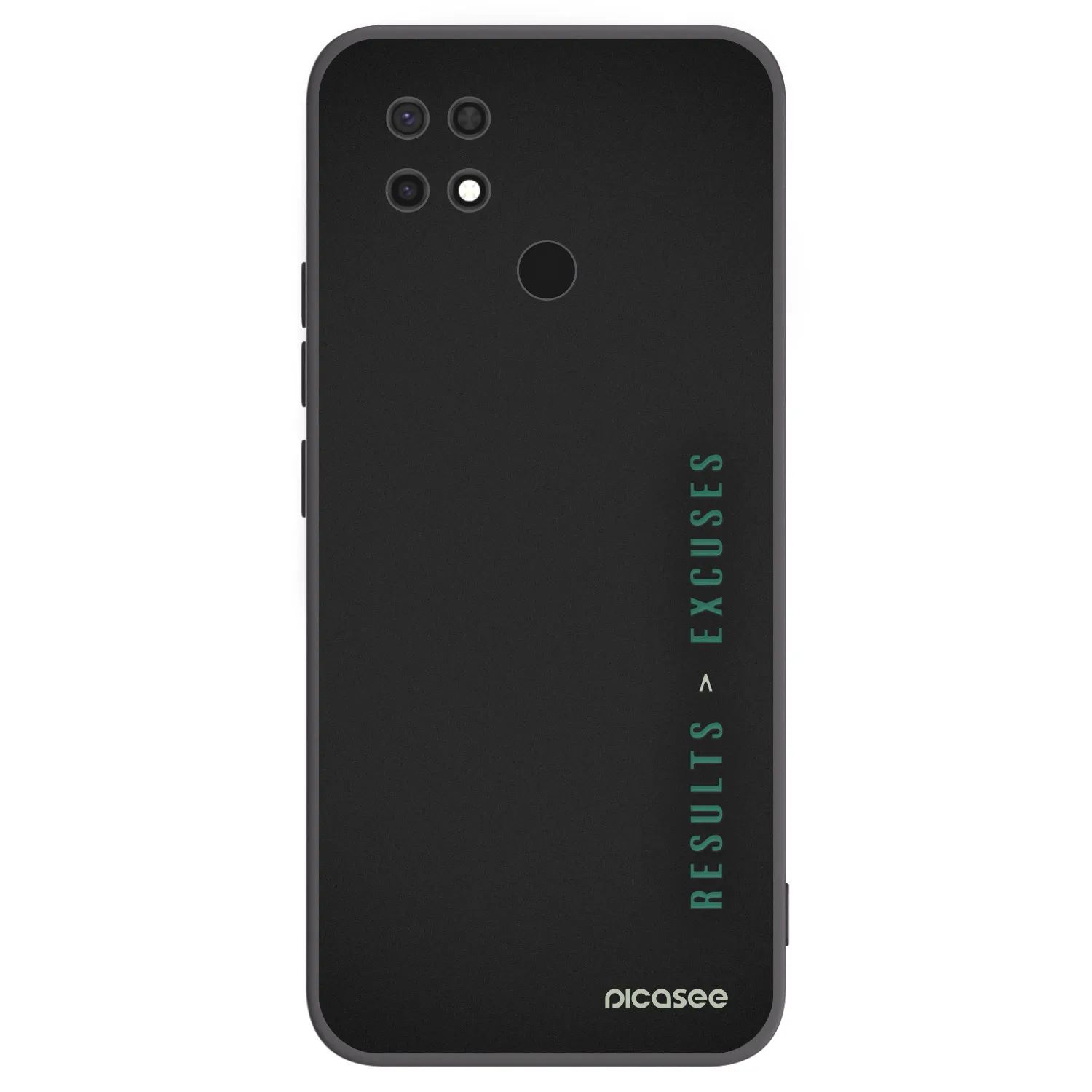 Picasee crna silikonska maskica za Xiaomi Redmi 10C - Results x Excuses