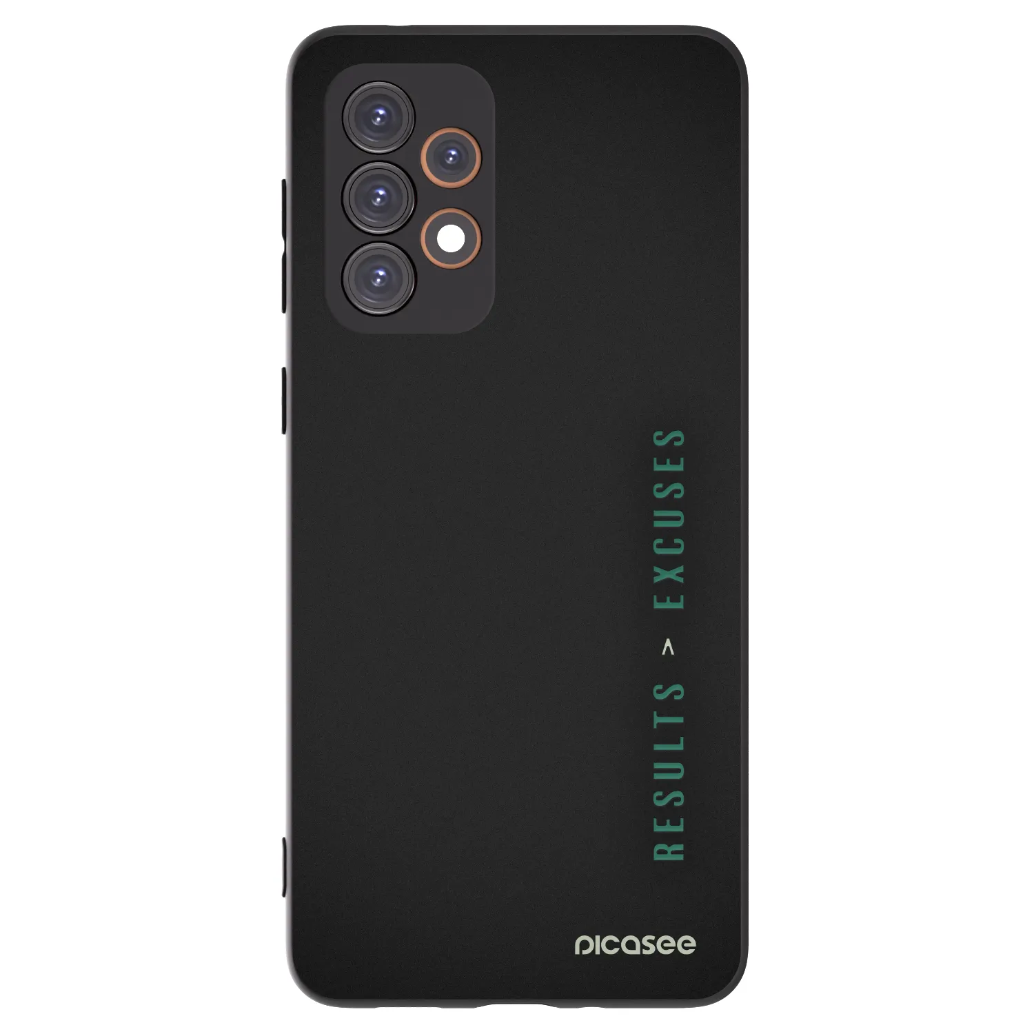 Picasee crna silikonska maskica za Samsung Galaxy A33 5G A336 - Results x Excuses