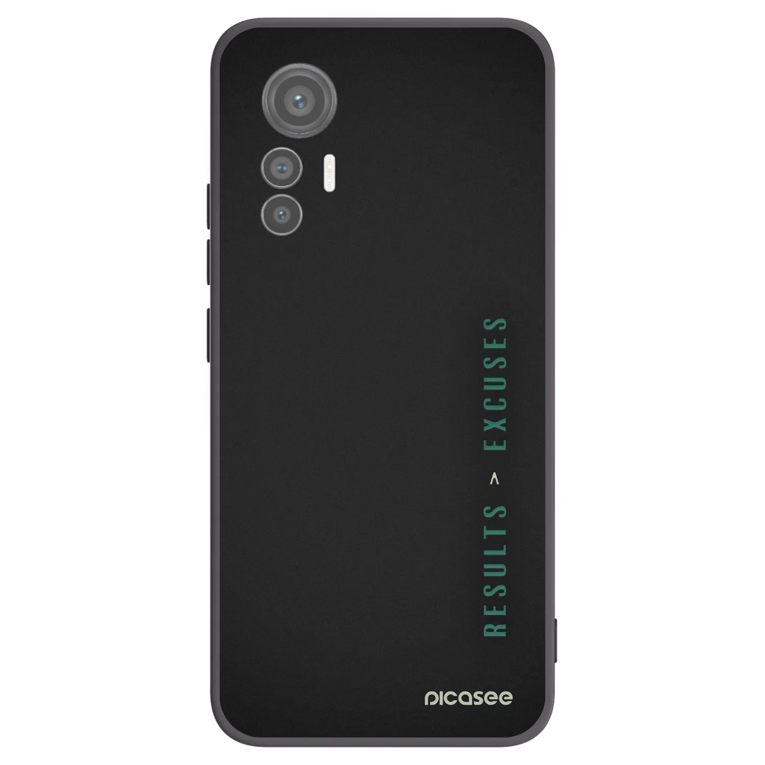 Picasee crna silikonska maskica za Xiaomi 12 Lite - Results x Excuses
