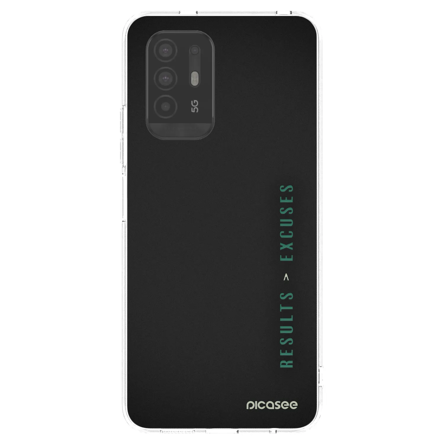 Picasee silikonska prozirna maskica za OPPO A94 5G - Results x Excuses