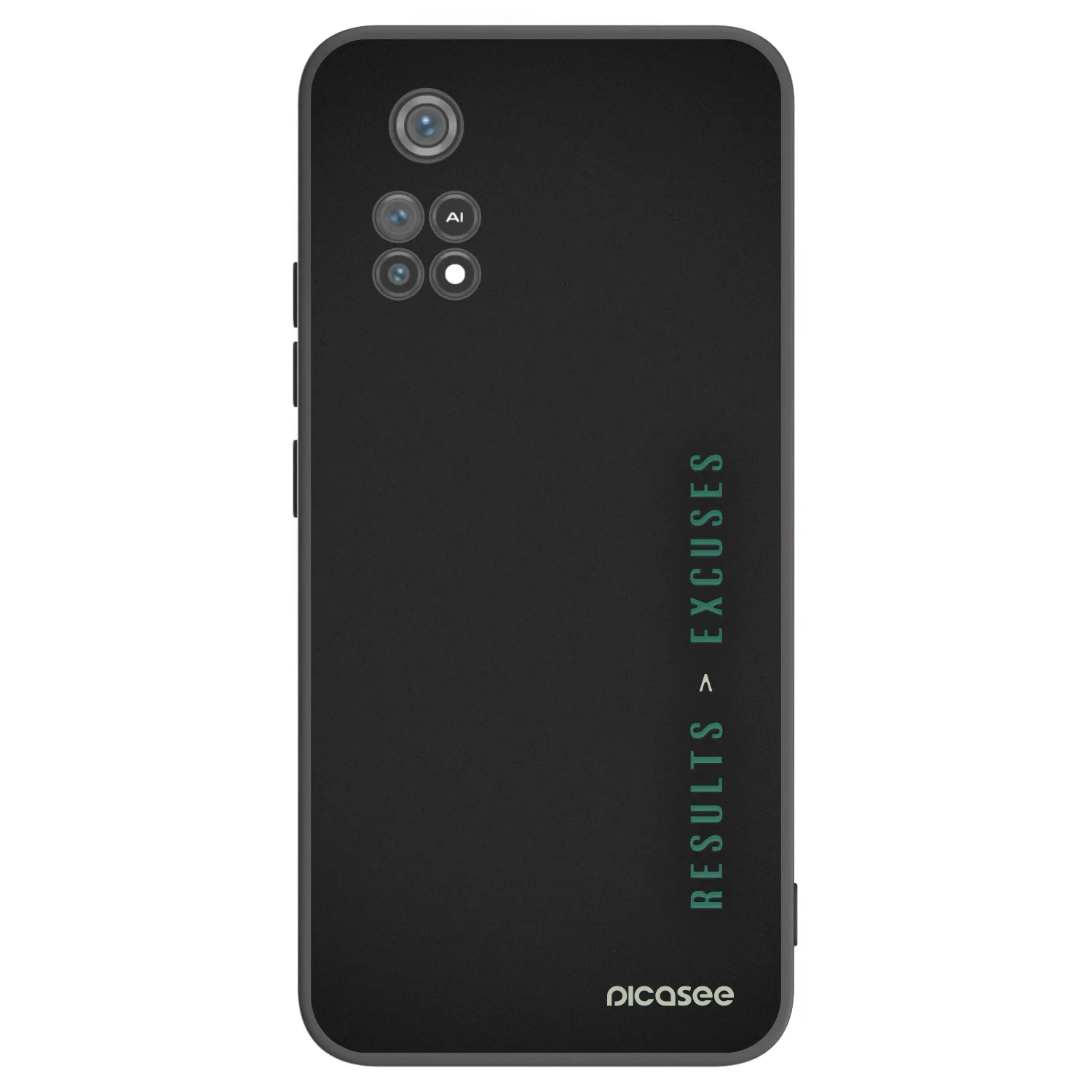 Picasee crna silikonska maskica za Xiaomi Poco M4 Pro - Results x Excuses