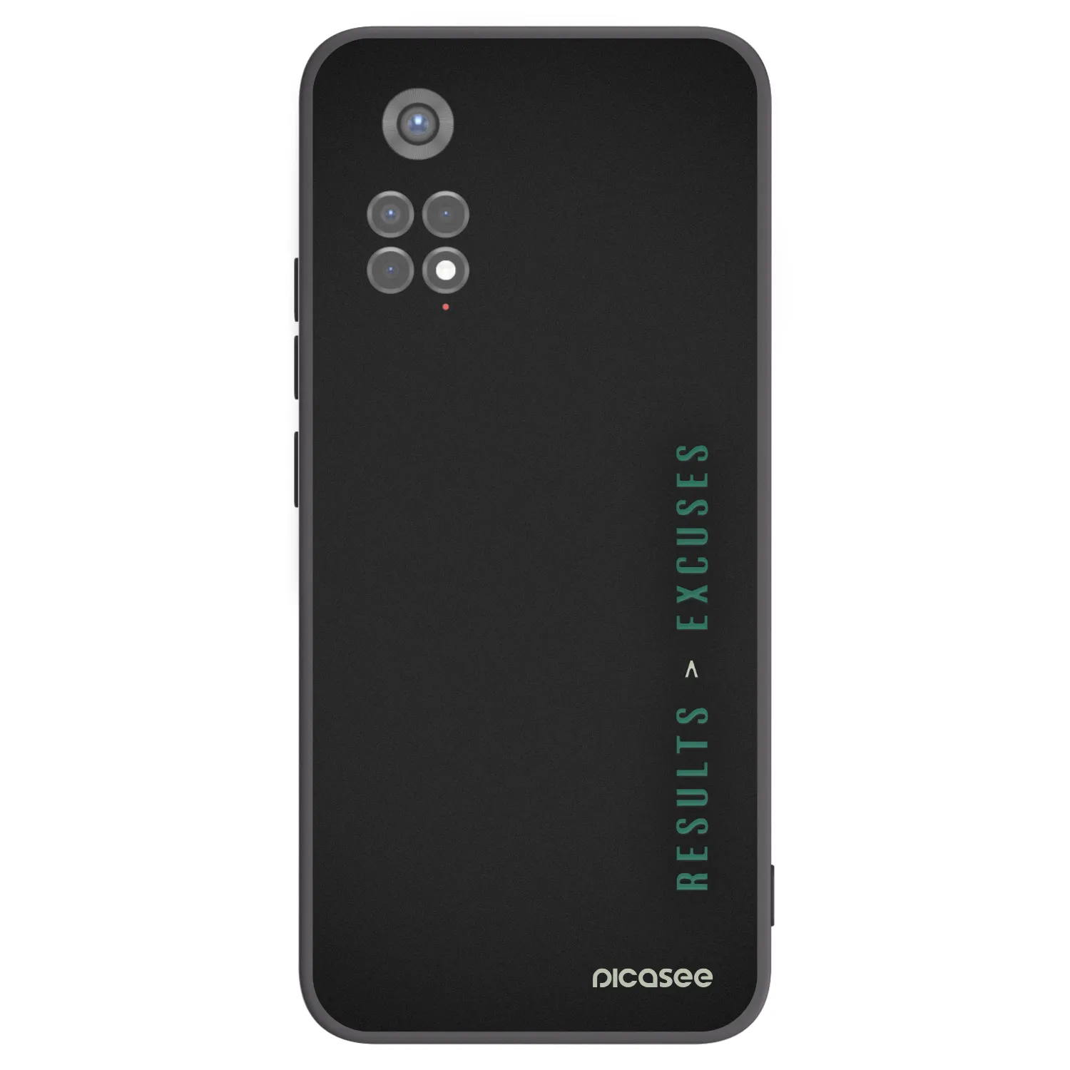 Picasee crna silikonska maskica za Xiaomi Redmi Note 11S 5G - Results x Excuses