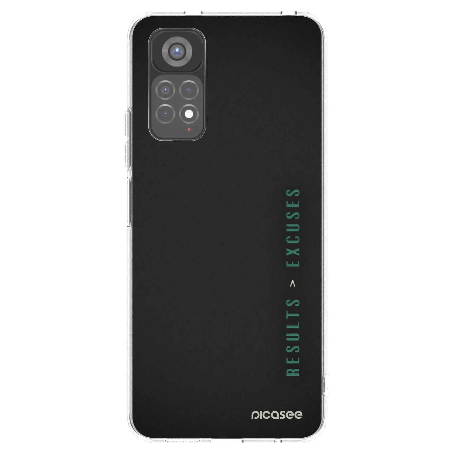 Picasee silikonska prozirna maskica za Xiaomi Redmi Note 11S 5G - Results x Excuses