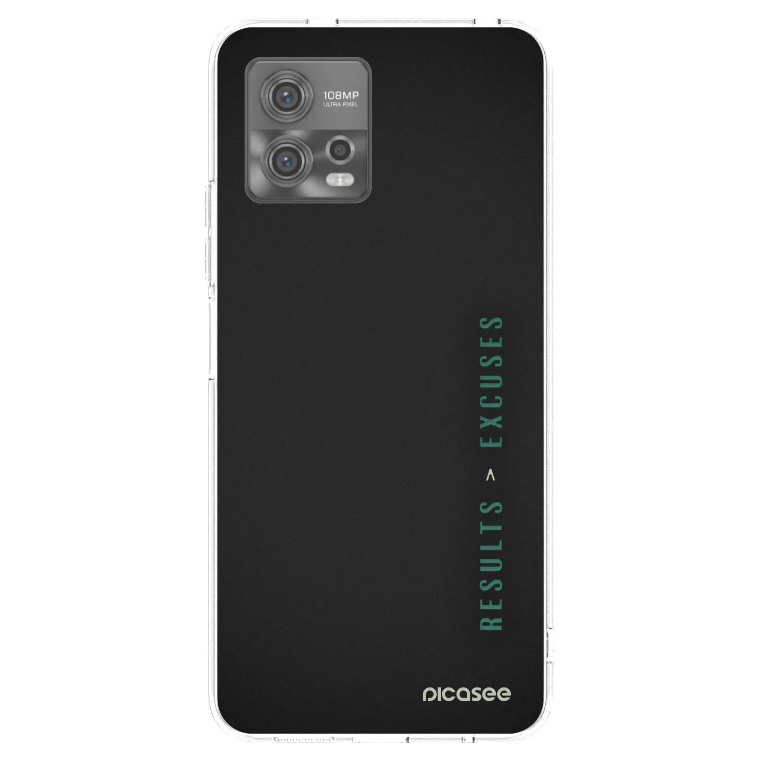 Picasee silikonska prozirna maskica za Motorola Moto G72 - Results x Excuses