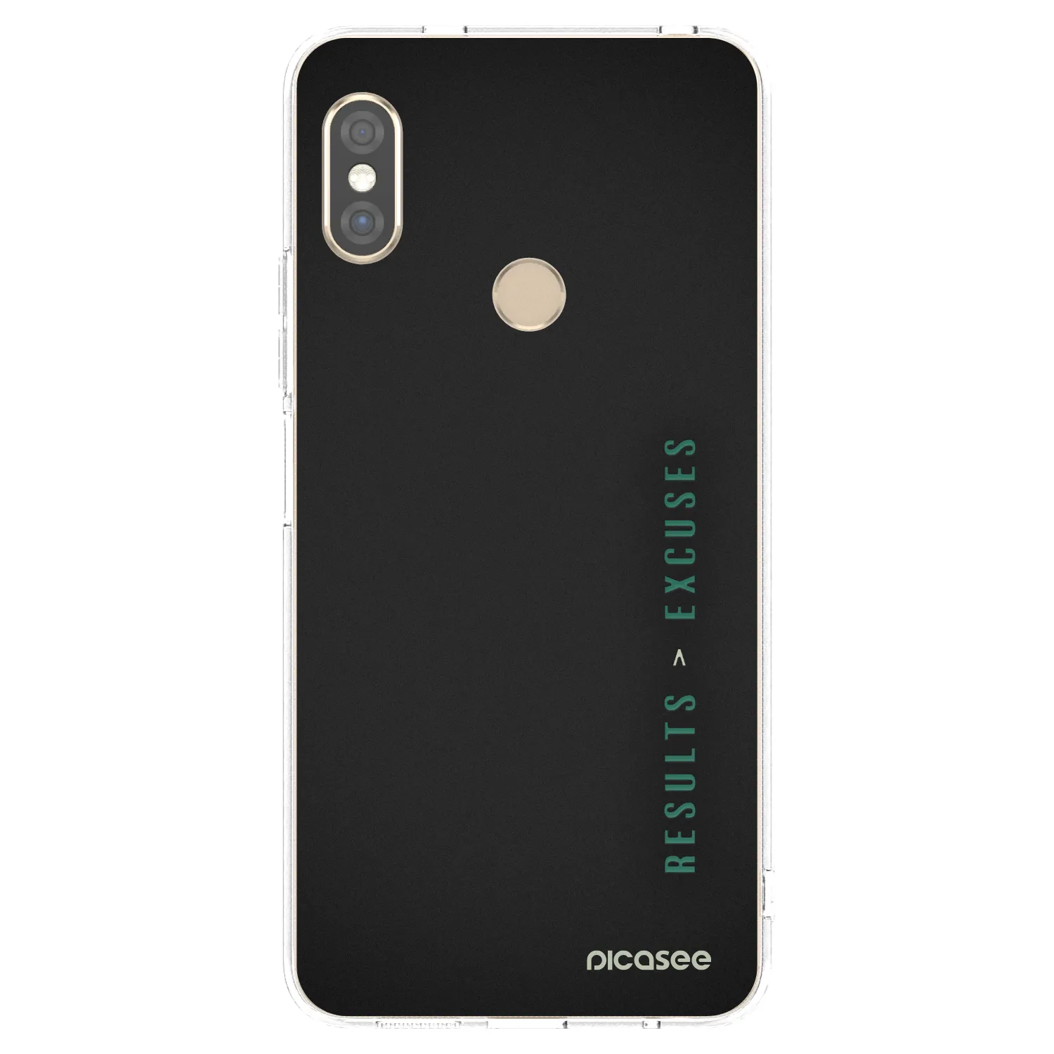 Picasee silikonska prozirna maskica za Xiaomi Redmi Note 5 Global - Results x Excuses