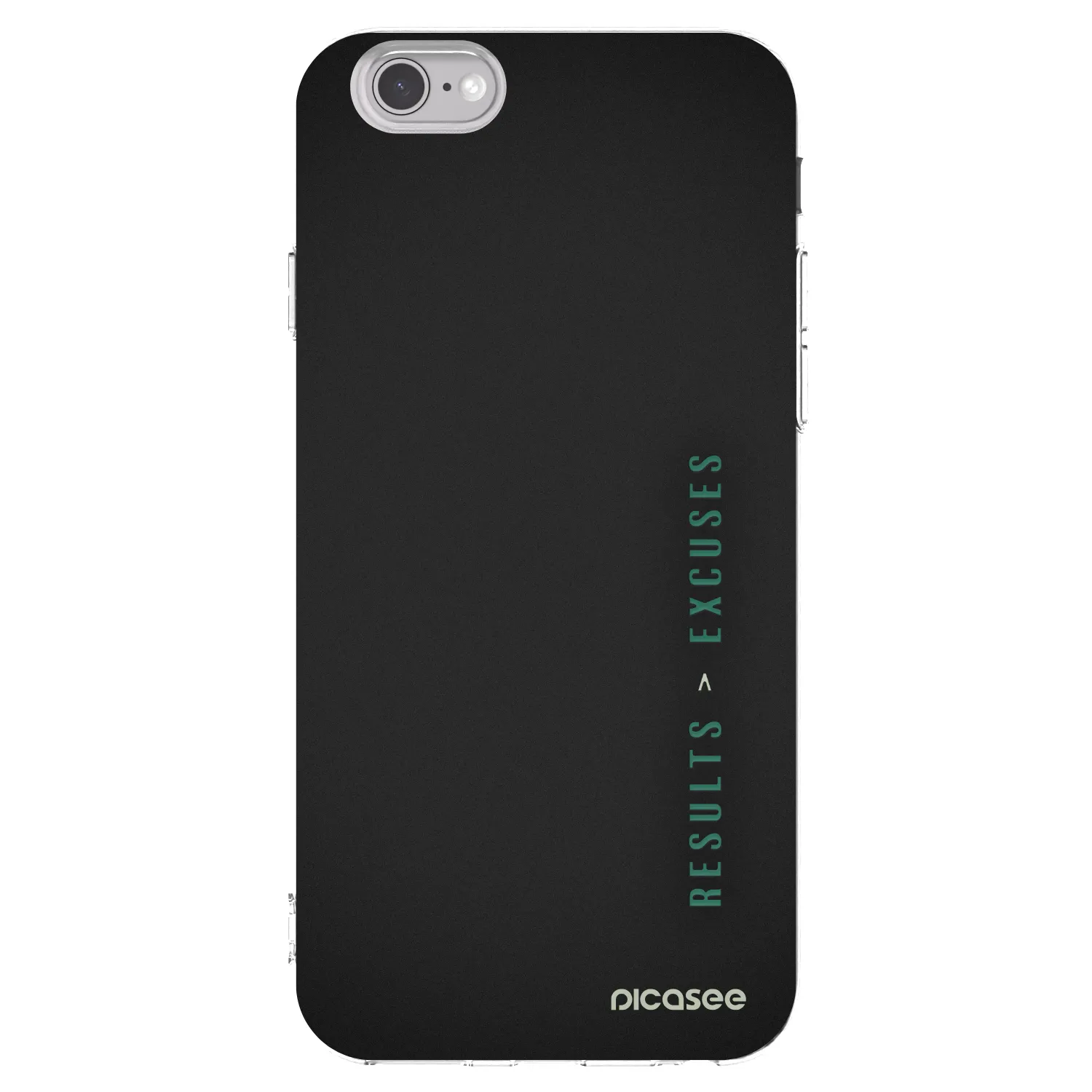 Picasee silikonska prozirna maskica za Apple iPhone 6/6S - Results x Excuses