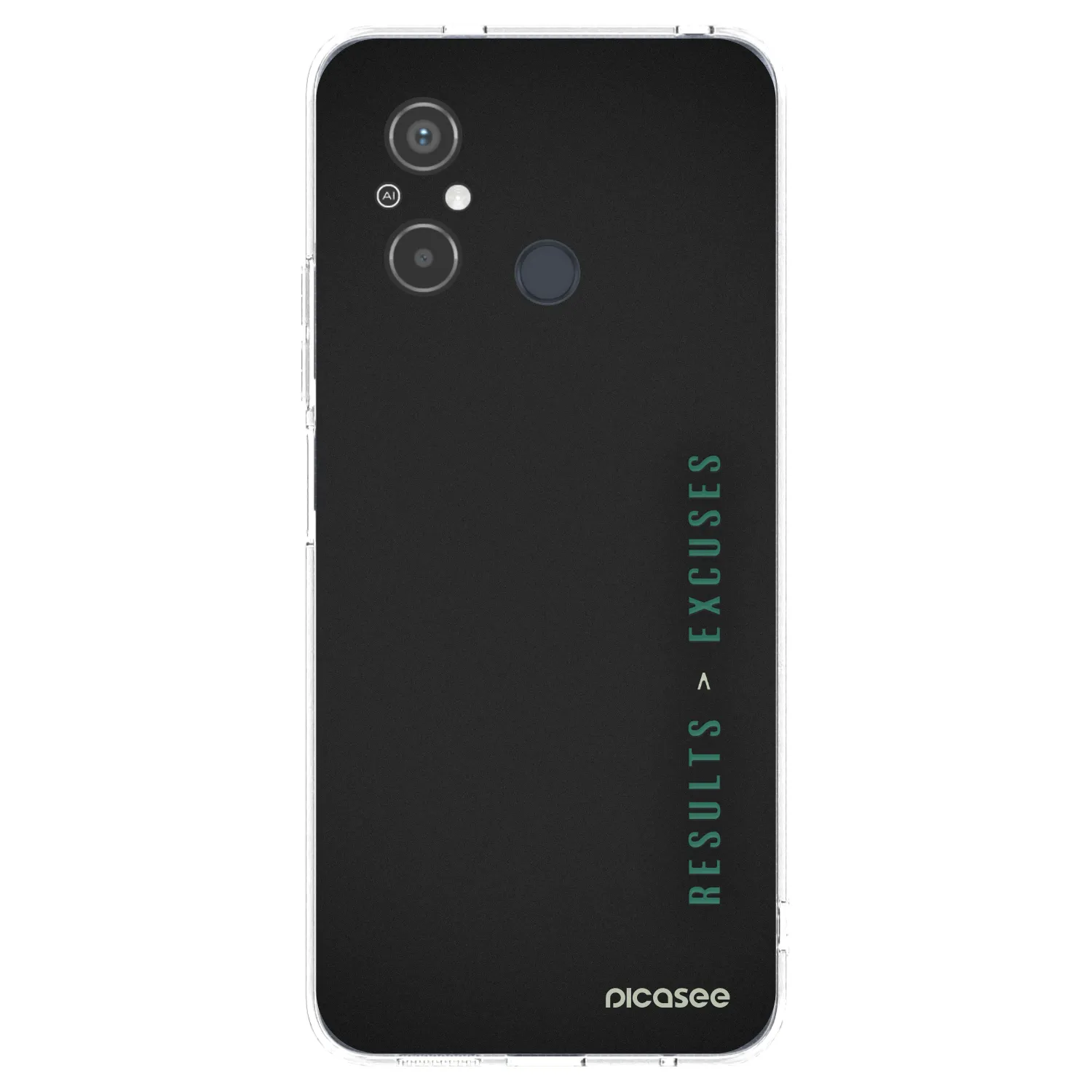 Picasee silikonska prozirna maskica za Xiaomi Redmi 12C - Results x Excuses