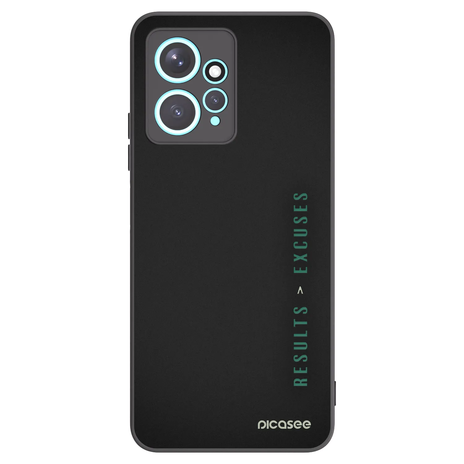 Picasee crna silikonska maskica za Xiaomi Redmi Note 12 4G - Results x Excuses
