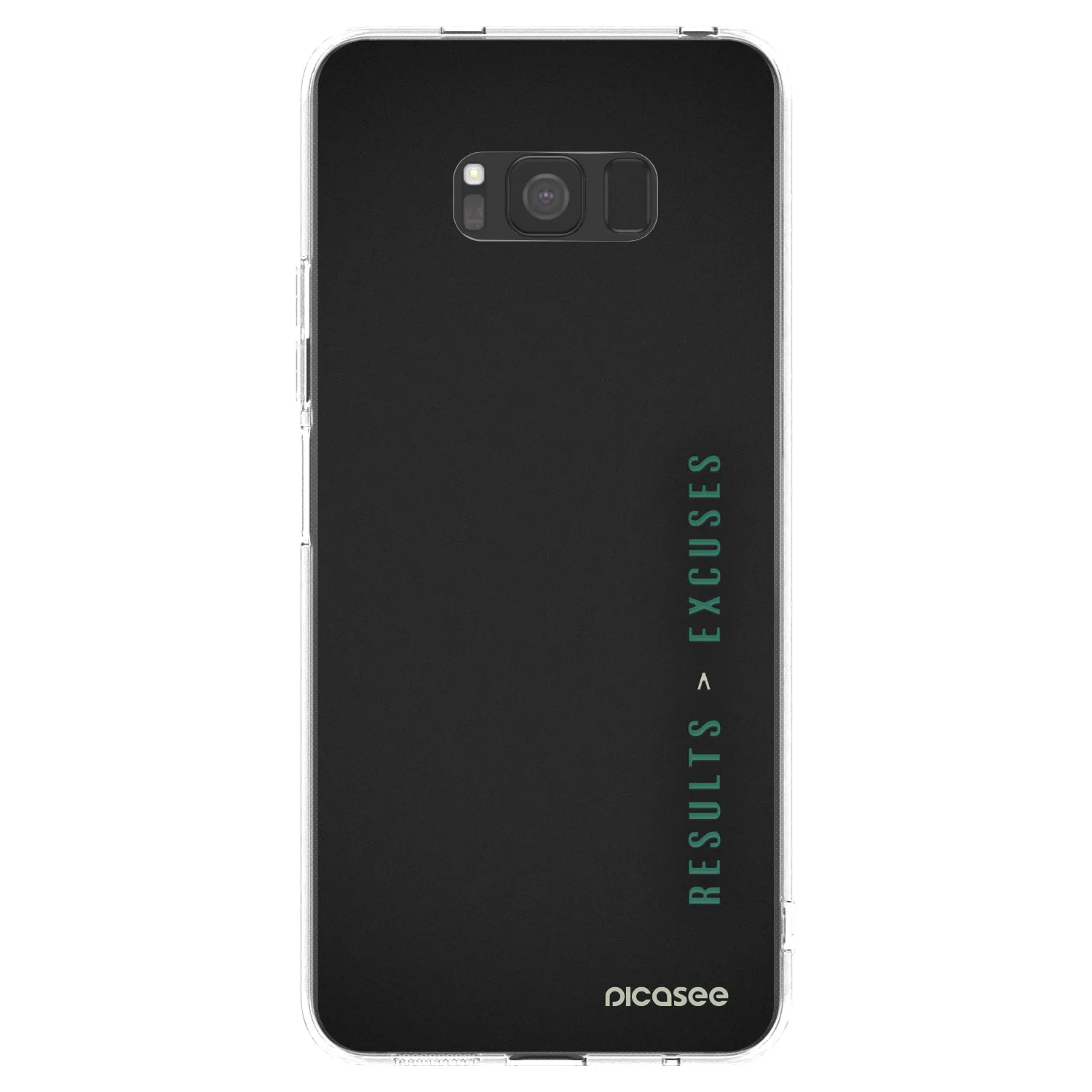Picasee silikonska prozirna maskica za Samsung Galaxy S8 G950F - Results x Excuses