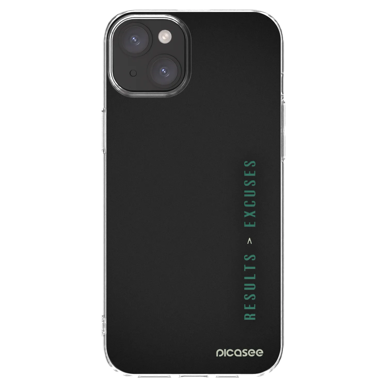 Picasee silikonska prozirna maskica za Apple iPhone 15 Plus - Results x Excuses