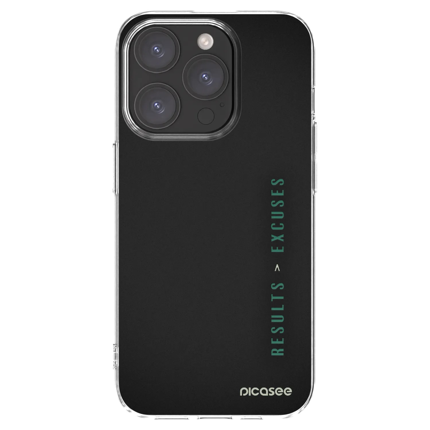 Picasee silikonska prozirna maskica za Apple iPhone 15 Pro - Results x Excuses
