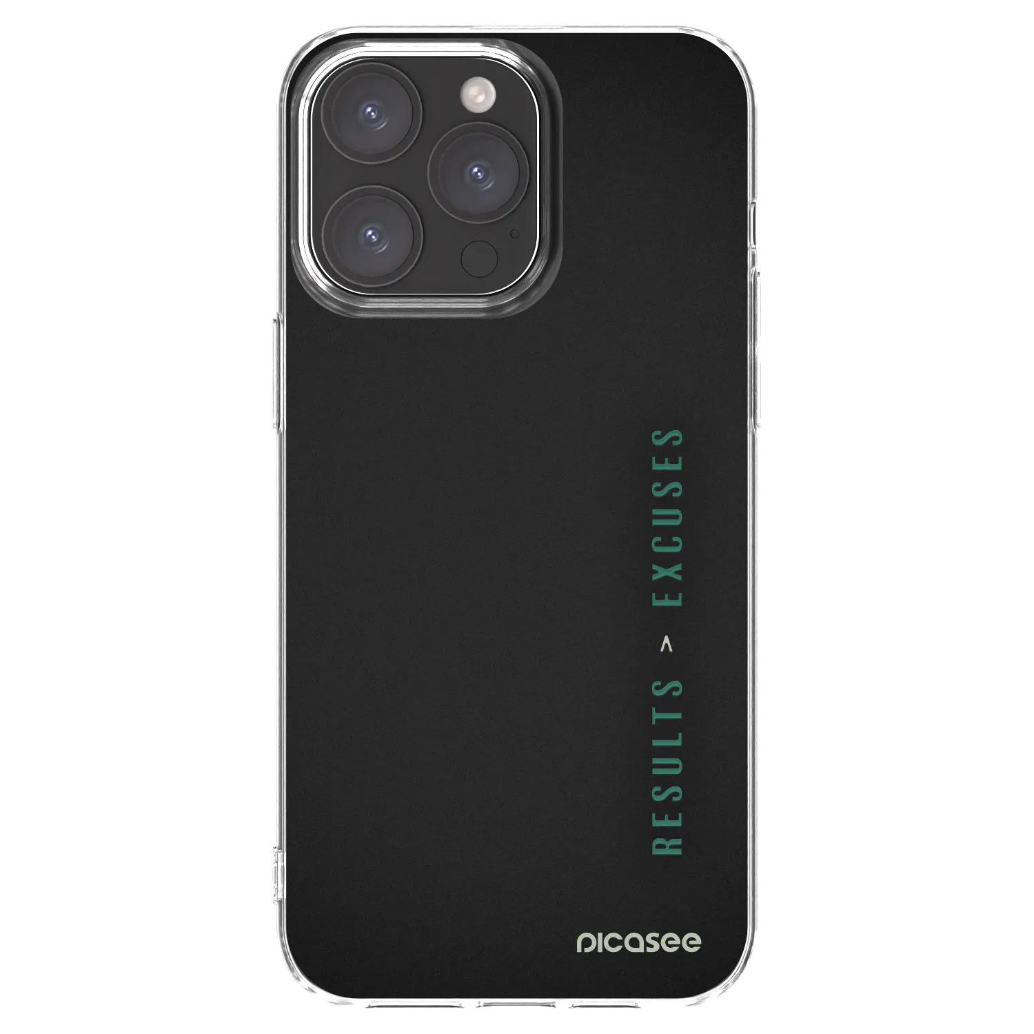 Picasee silikonska prozirna maskica za Apple iPhone 15 Pro Max - Results x Excuses