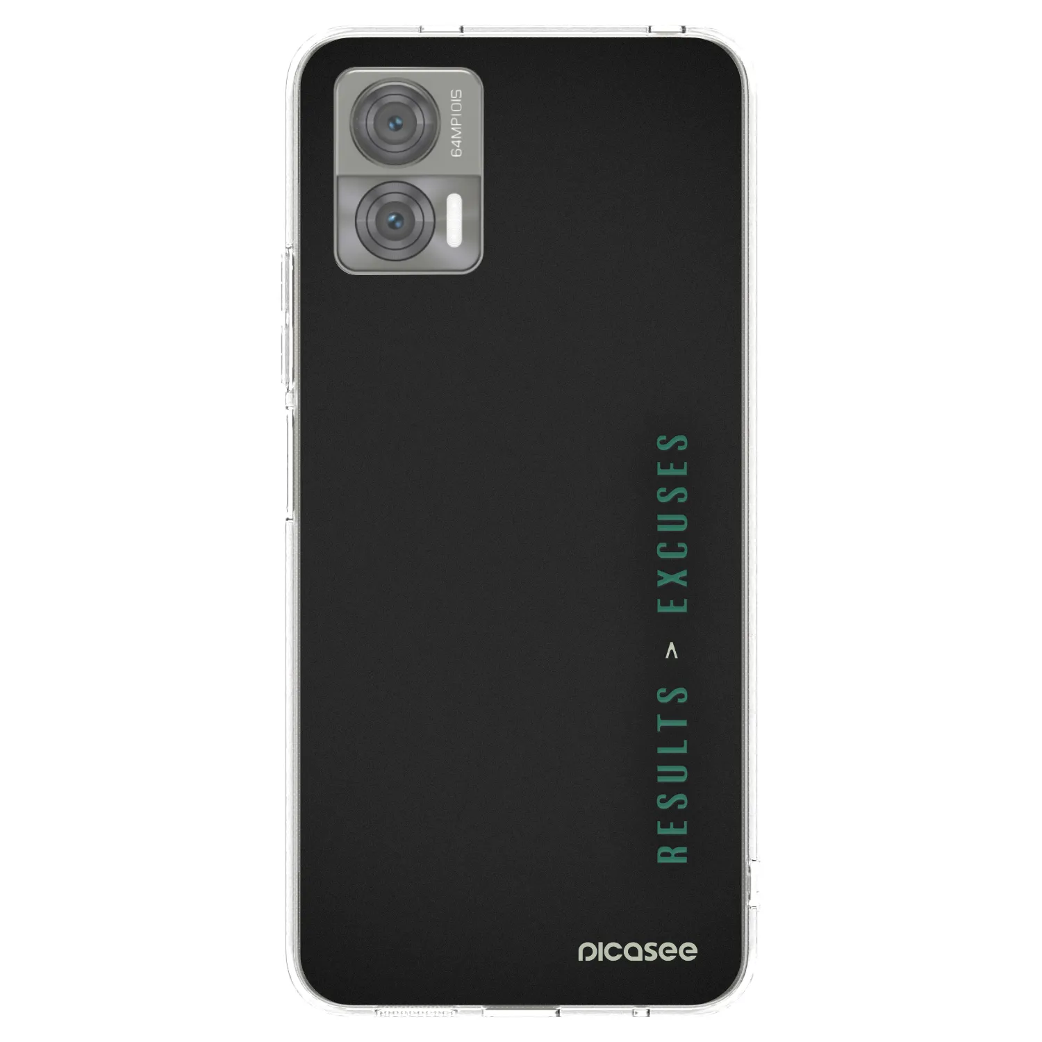 Picasee silikonska prozirna maskica za Motorola Edge 30 Neo - Results x Excuses