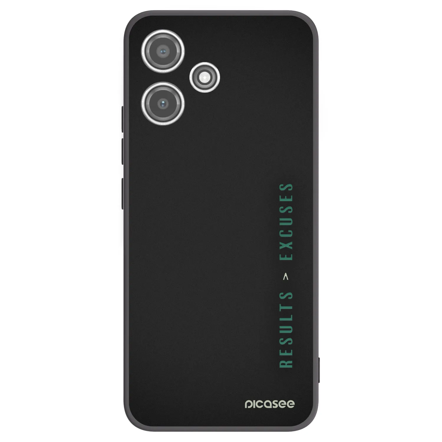Picasee crna silikonska maskica za Xiaomi Redmi 12 5G - Results x Excuses
