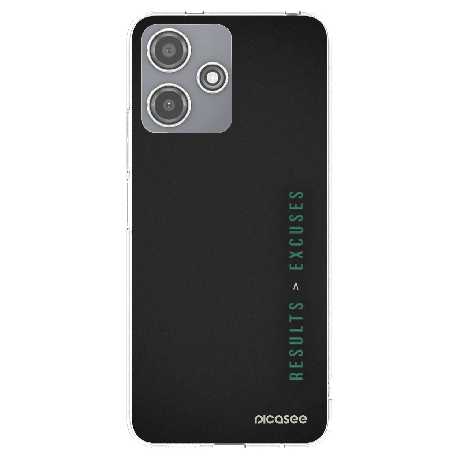 Picasee silikonska prozirna maskica za Xiaomi Redmi 12 5G - Results x Excuses