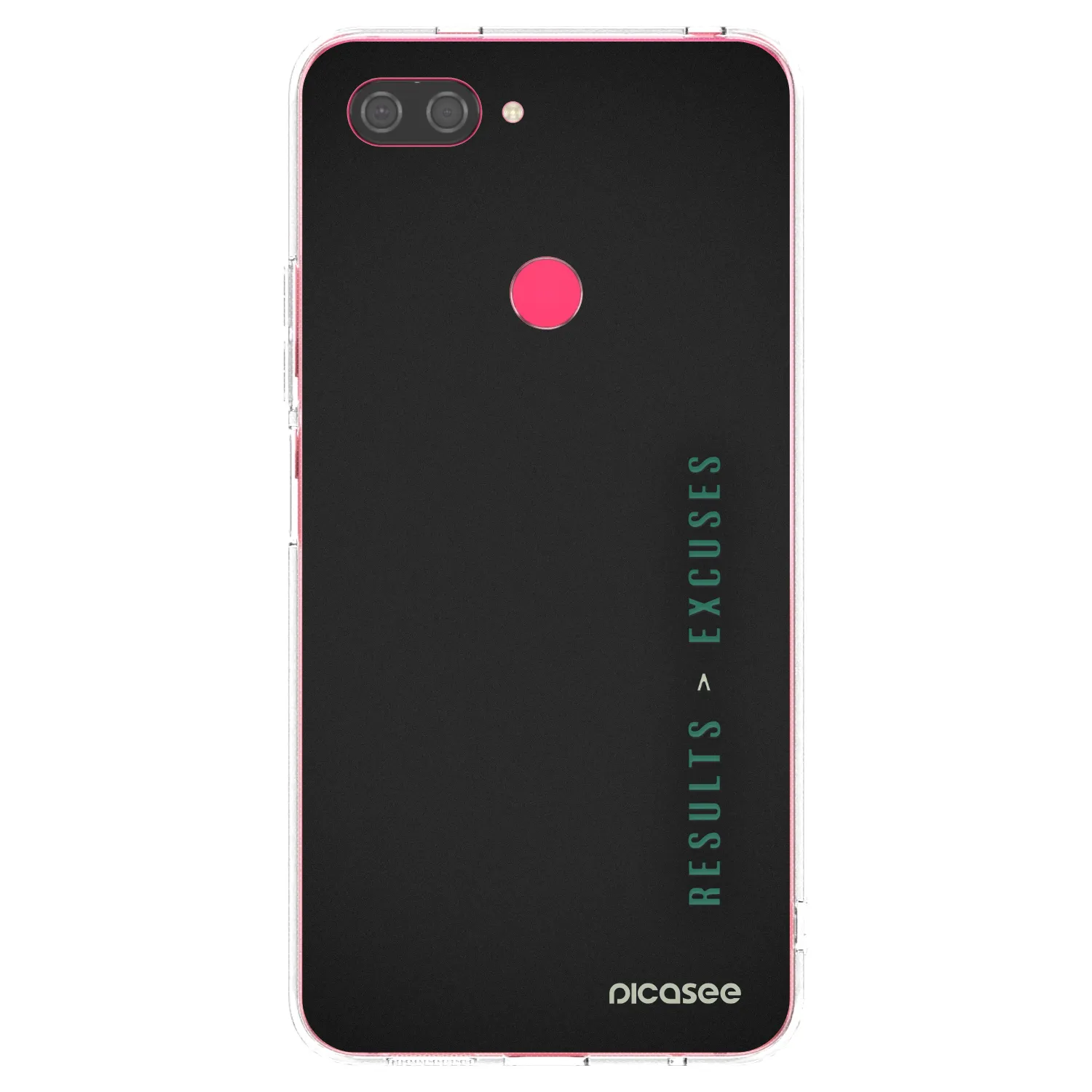 Picasee silikonska prozirna maskica za Xiaomi Mi 8 Lite - Results x Excuses