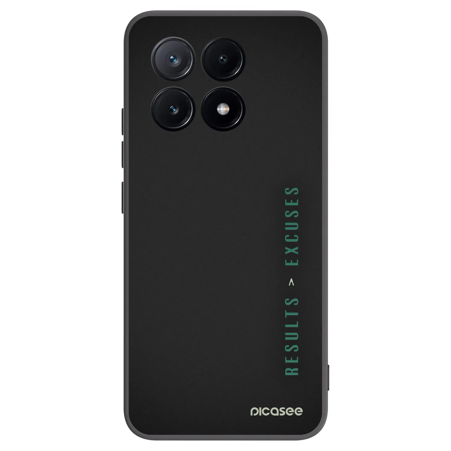 Picasee crna silikonska maskica za Xiaomi Poco X6 Pro - Results x Excuses