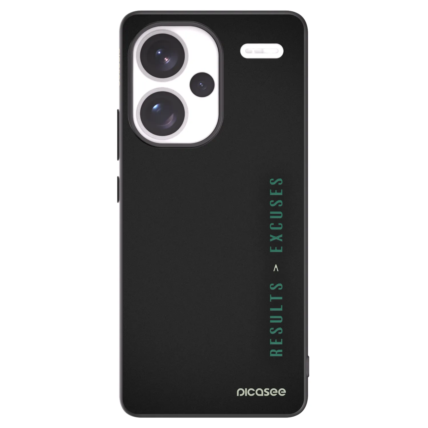 Picasee crna silikonska maskica za Xiaomi Redmi Note 13 Pro+ 5G - Results x Excuses