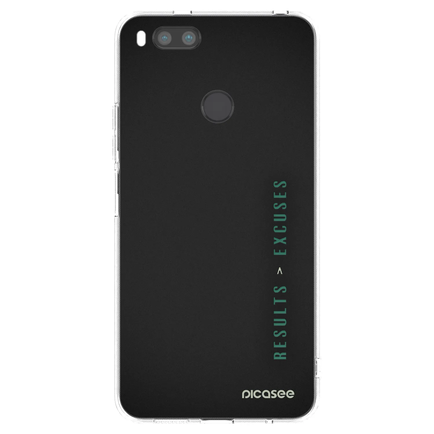 Picasee silikonska prozirna maskica za Xiaomi Mi A1 Global - Results x Excuses