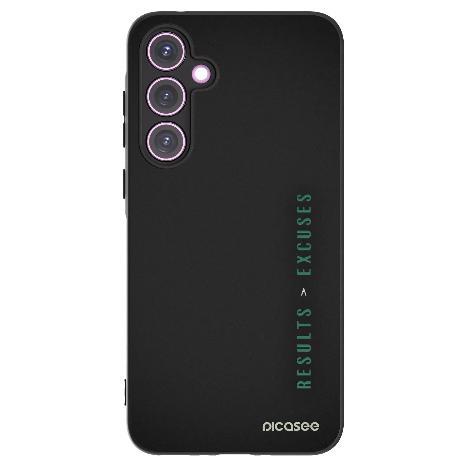 Picasee crna silikonska maskica za Samsung Galaxy A35 5G A356B - Results x Excuses