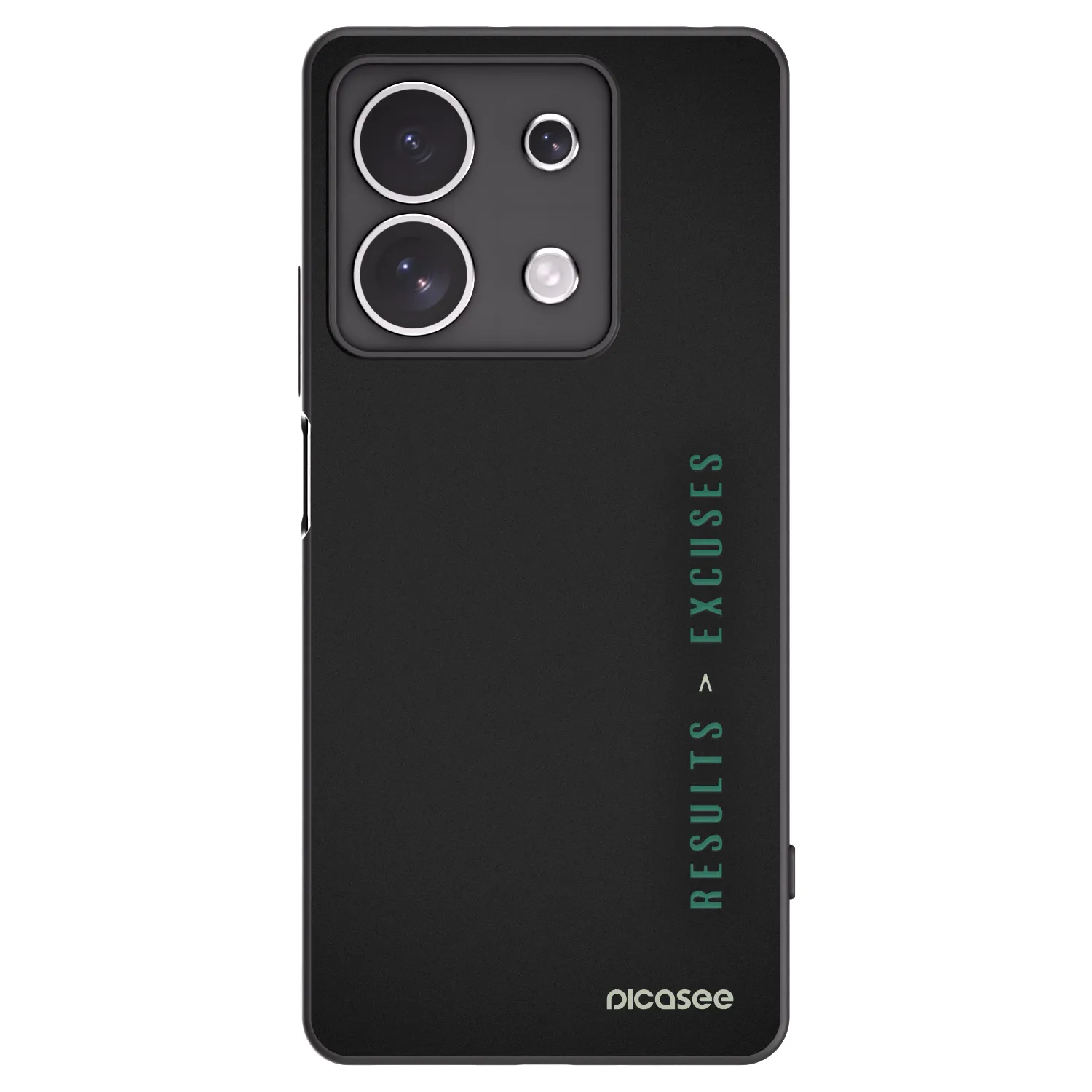 Picasee crna silikonska maskica za Xiaomi Redmi Note 13 4G - Results x Excuses