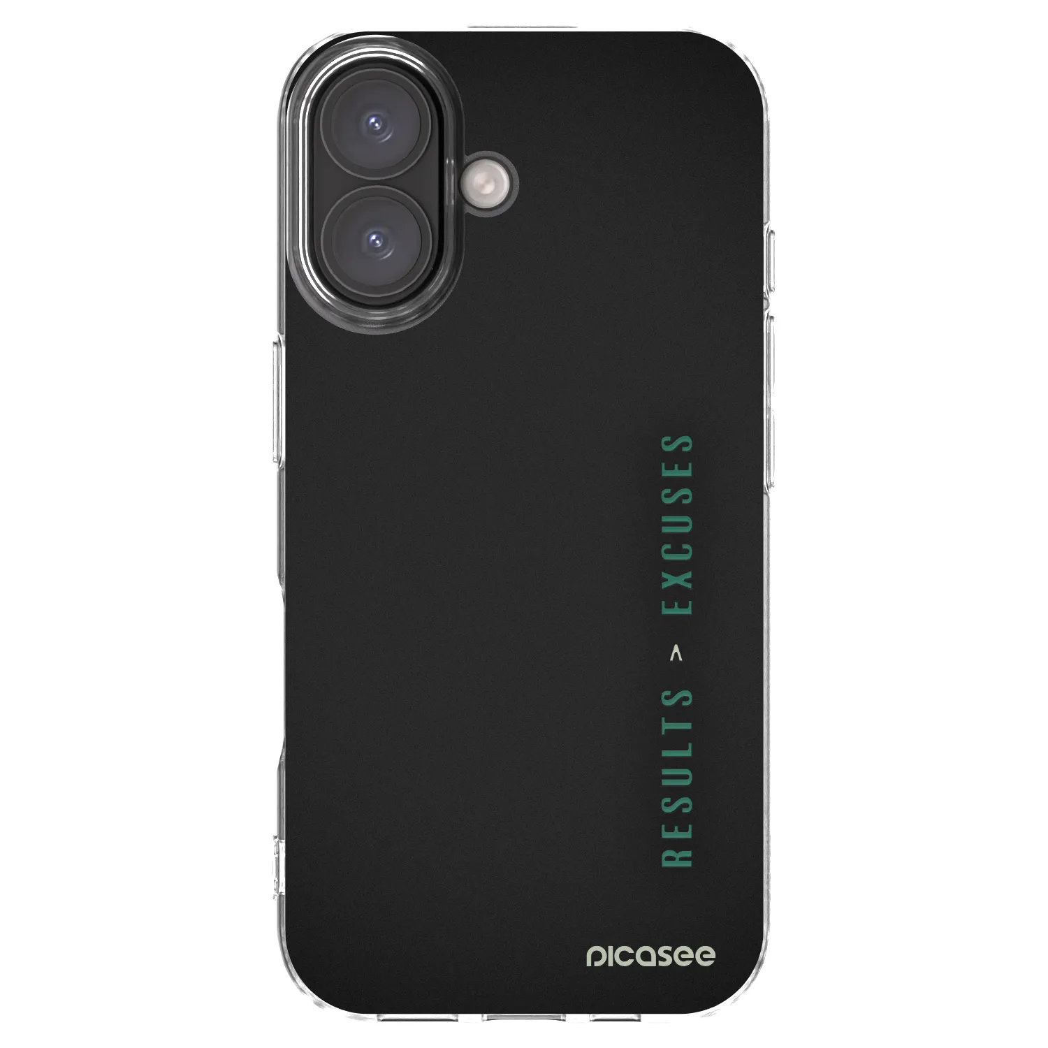 Picasee silikonska prozirna maskica za Apple iPhone 16 - Results x Excuses