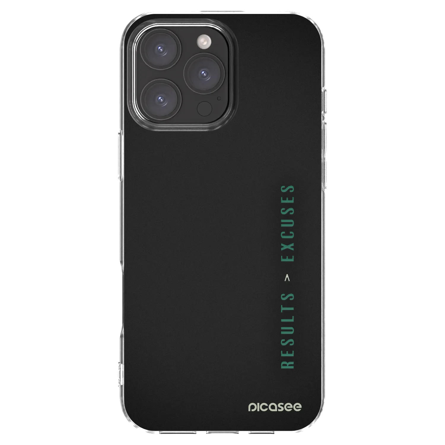 Picasee silikonska prozirna maskica za Apple iPhone 16 Pro Max - Results x Excuses