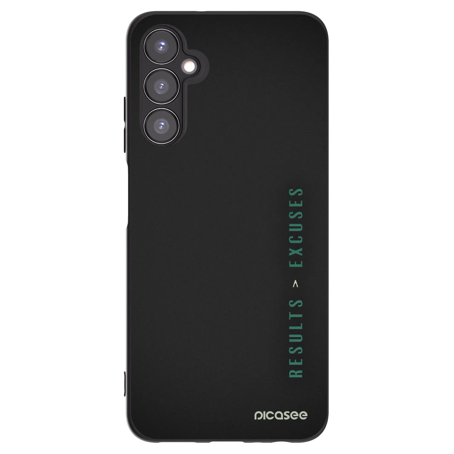 Picasee crna silikonska maskica za Samsung Galaxy A05s A057G - Results x Excuses