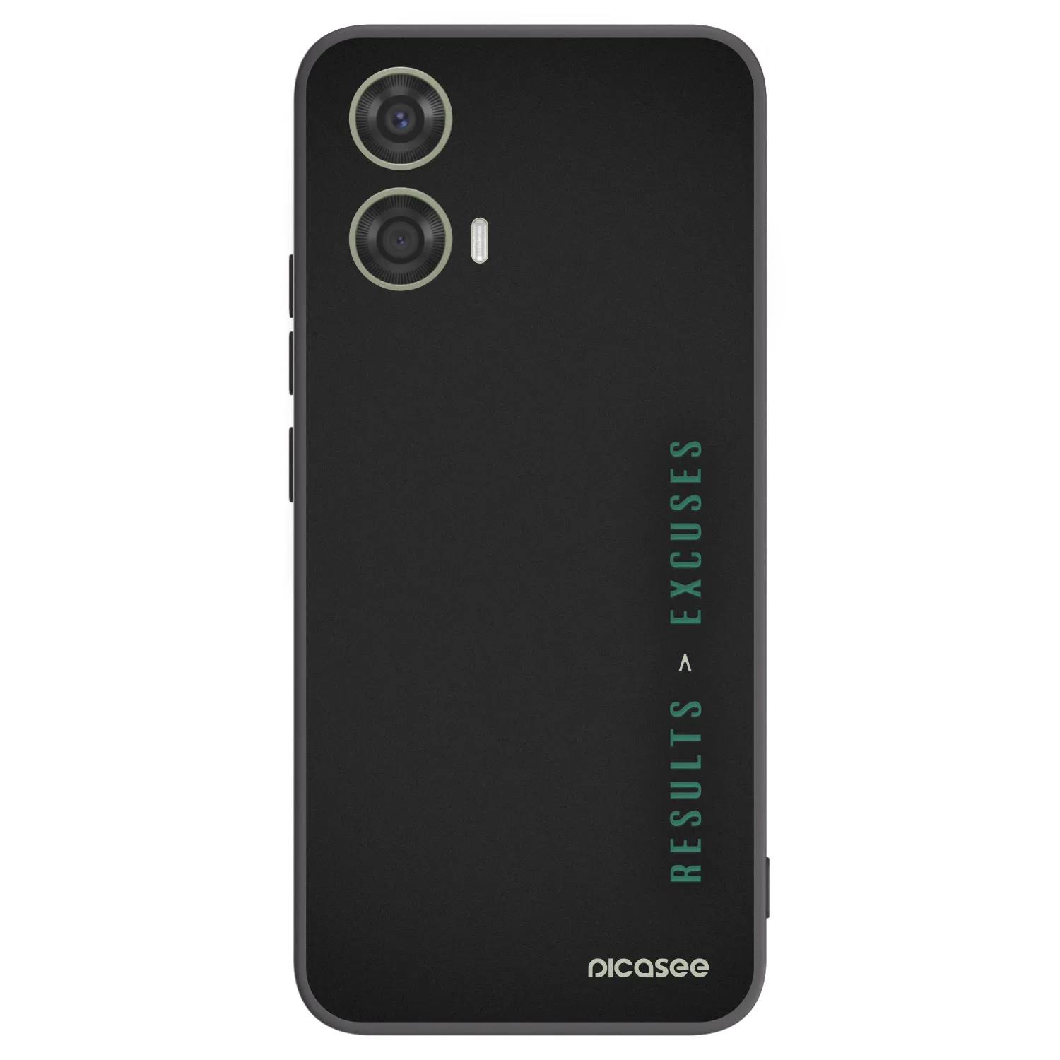 Picasee crna silikonska maskica za Motorola Moto G24 - Results x Excuses