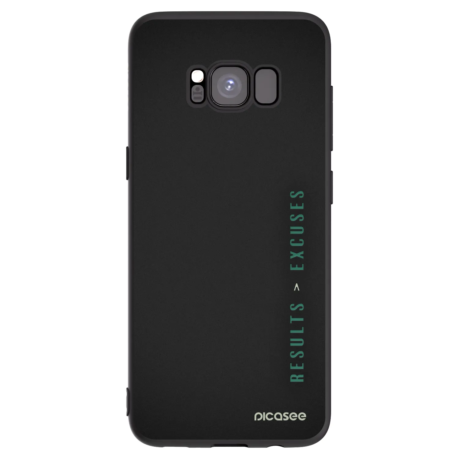 Picasee crna silikonska maskica za Samsung Galaxy S8 G950F - Results x Excuses